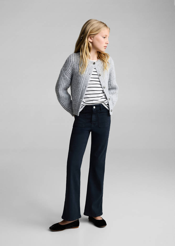 Flared jeans with pocket — Dark Navy