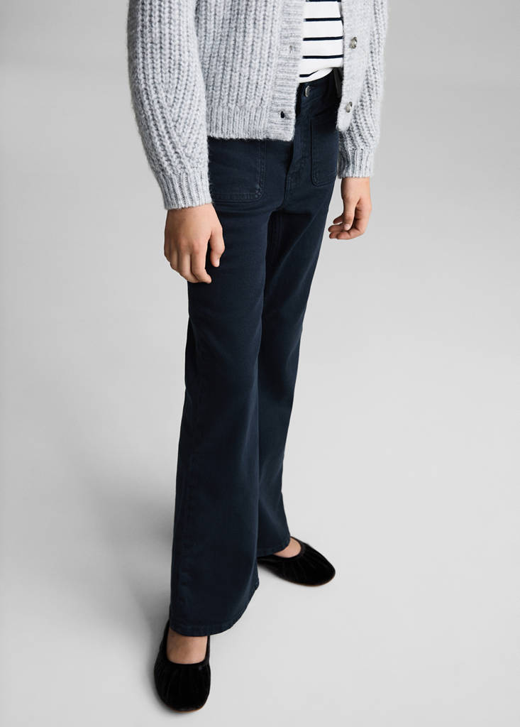 Flared jeans with pocket — Dark Navy