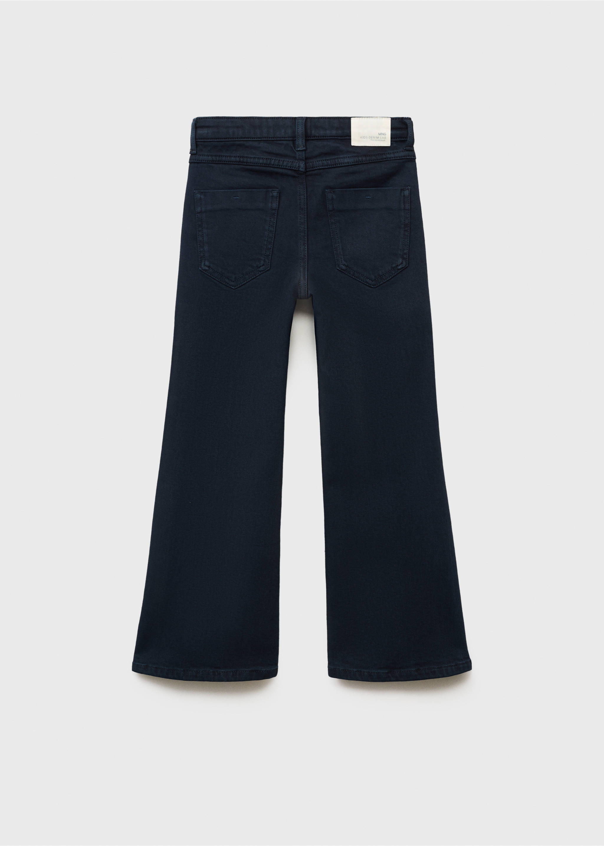 Jeans flare bolsillos - Reverso del artículo, Azul marino oscuro. Ref: 87050422-00.
