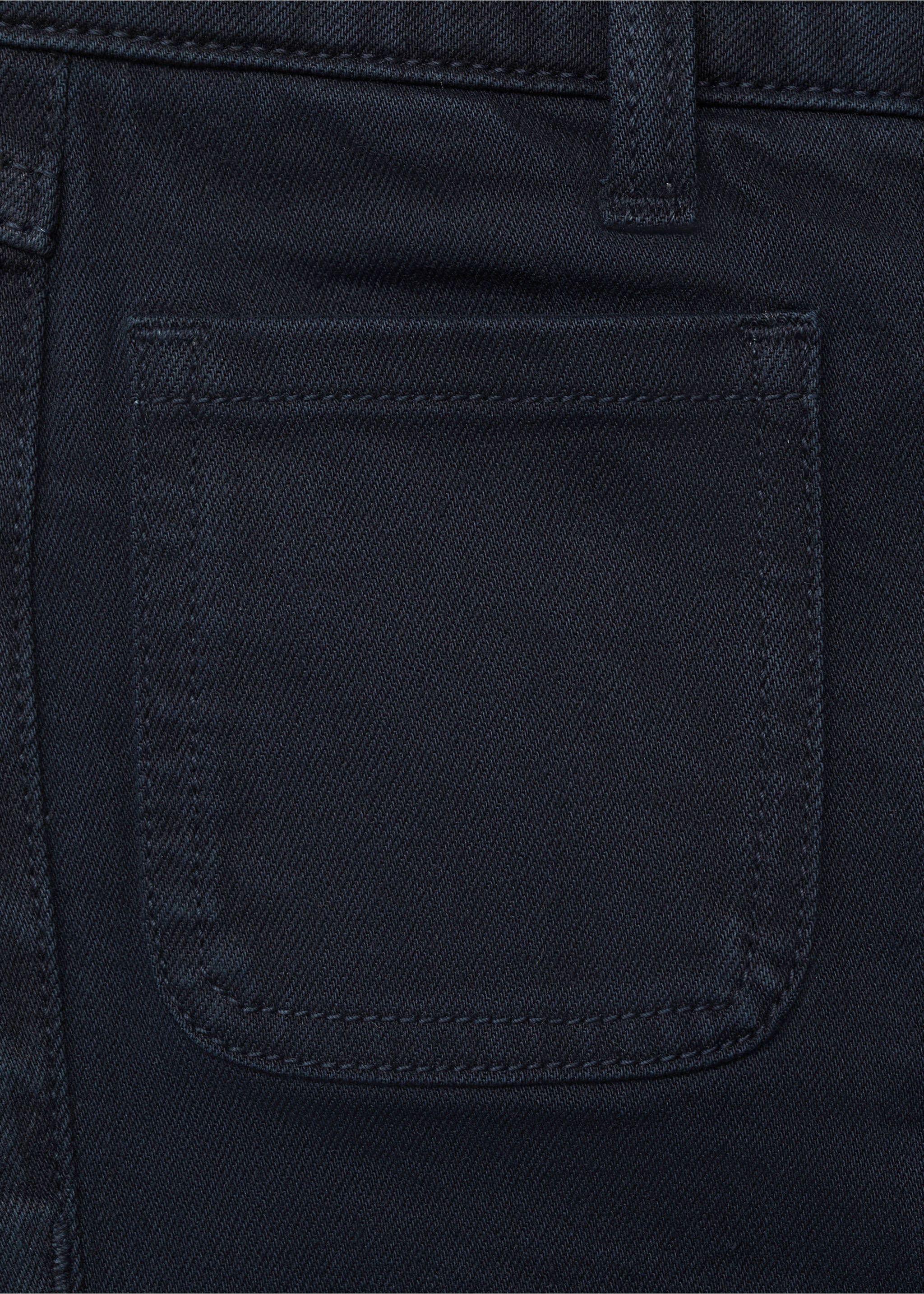 Jeans flare bolsillos - Detalle del artículo 8, Azul marino oscuro. Ref: 87050422-00.