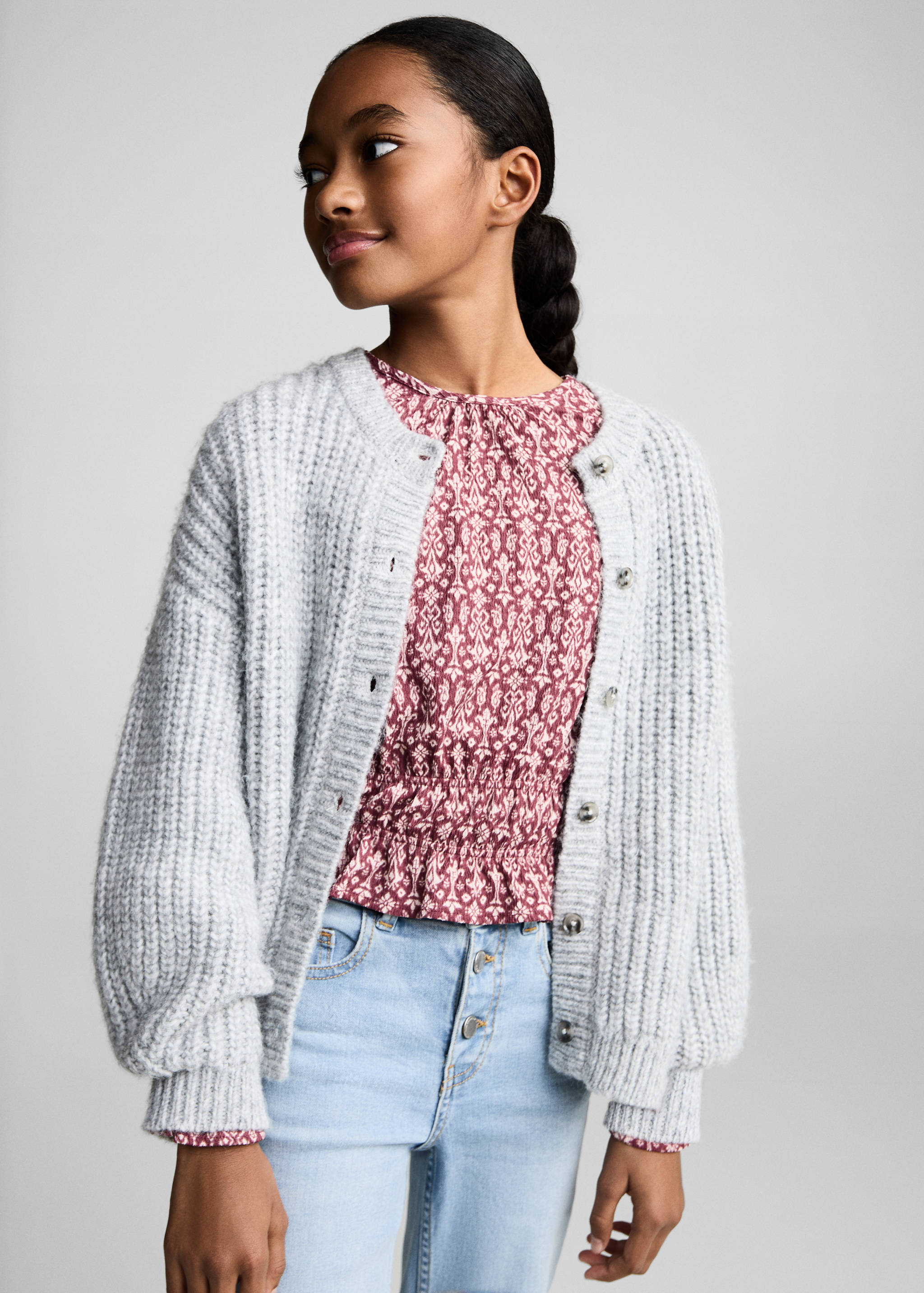 Buttons flare jeans - Medium plane