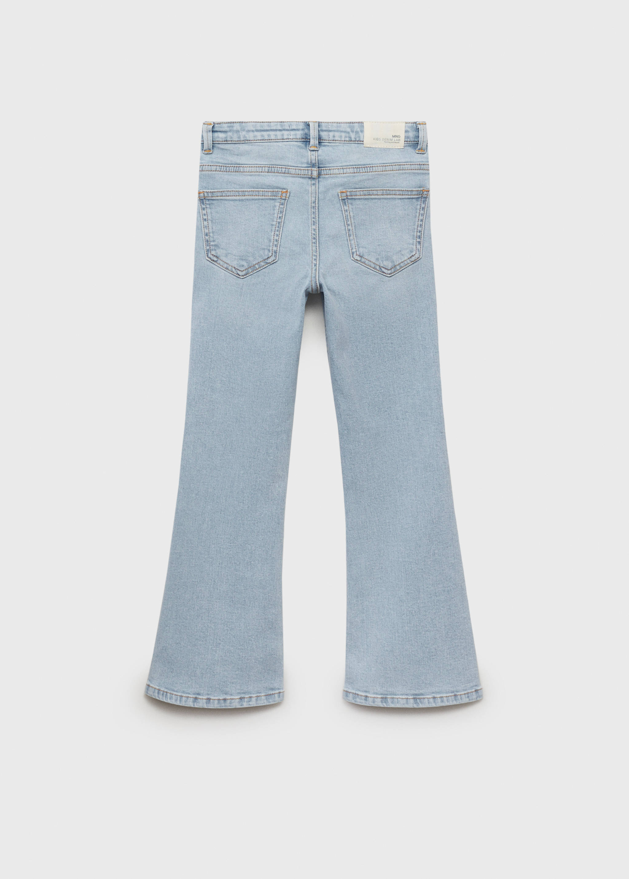 Buttons flare jeans - Reverse of the article