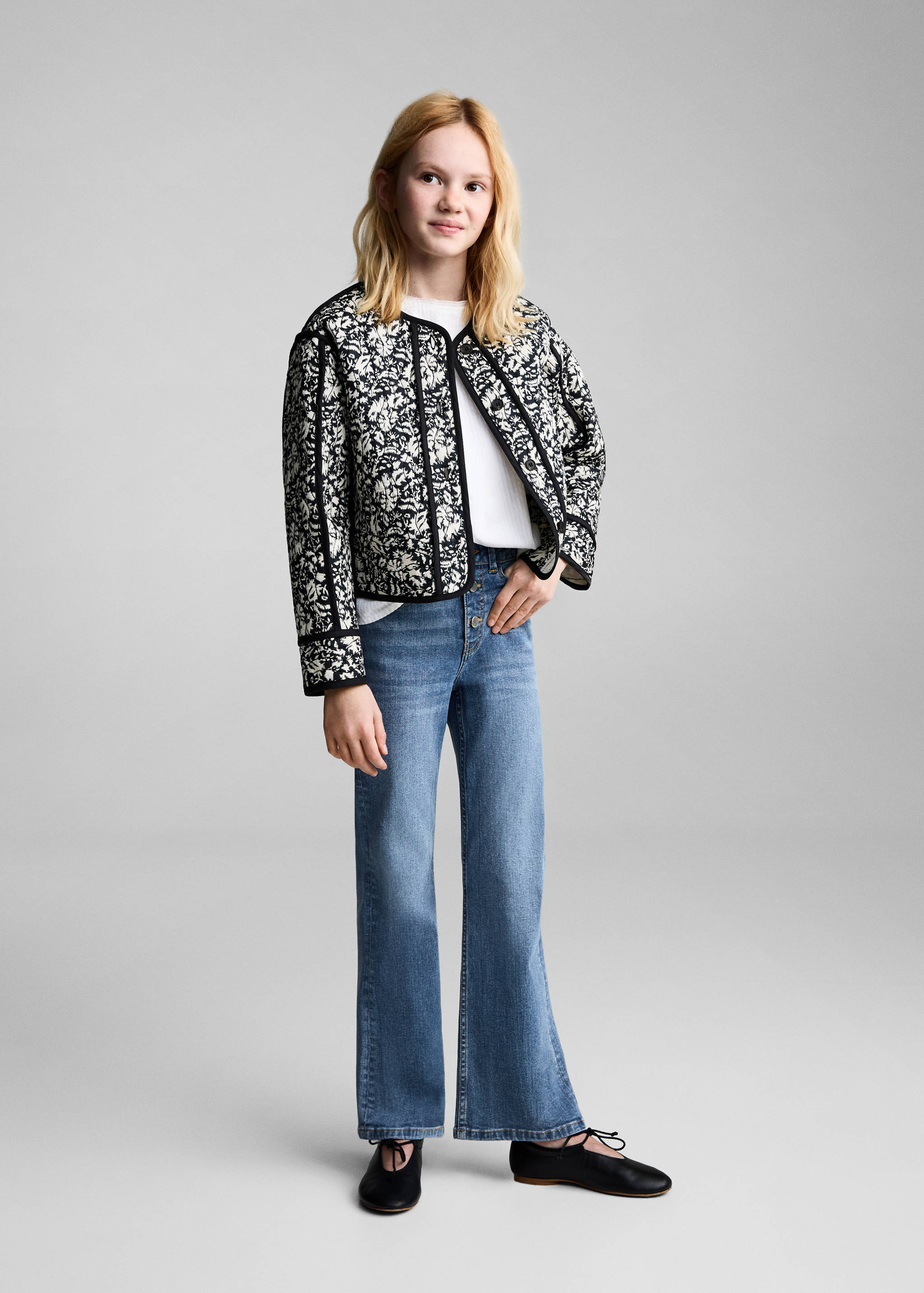 Buttons flare jeans - General plane