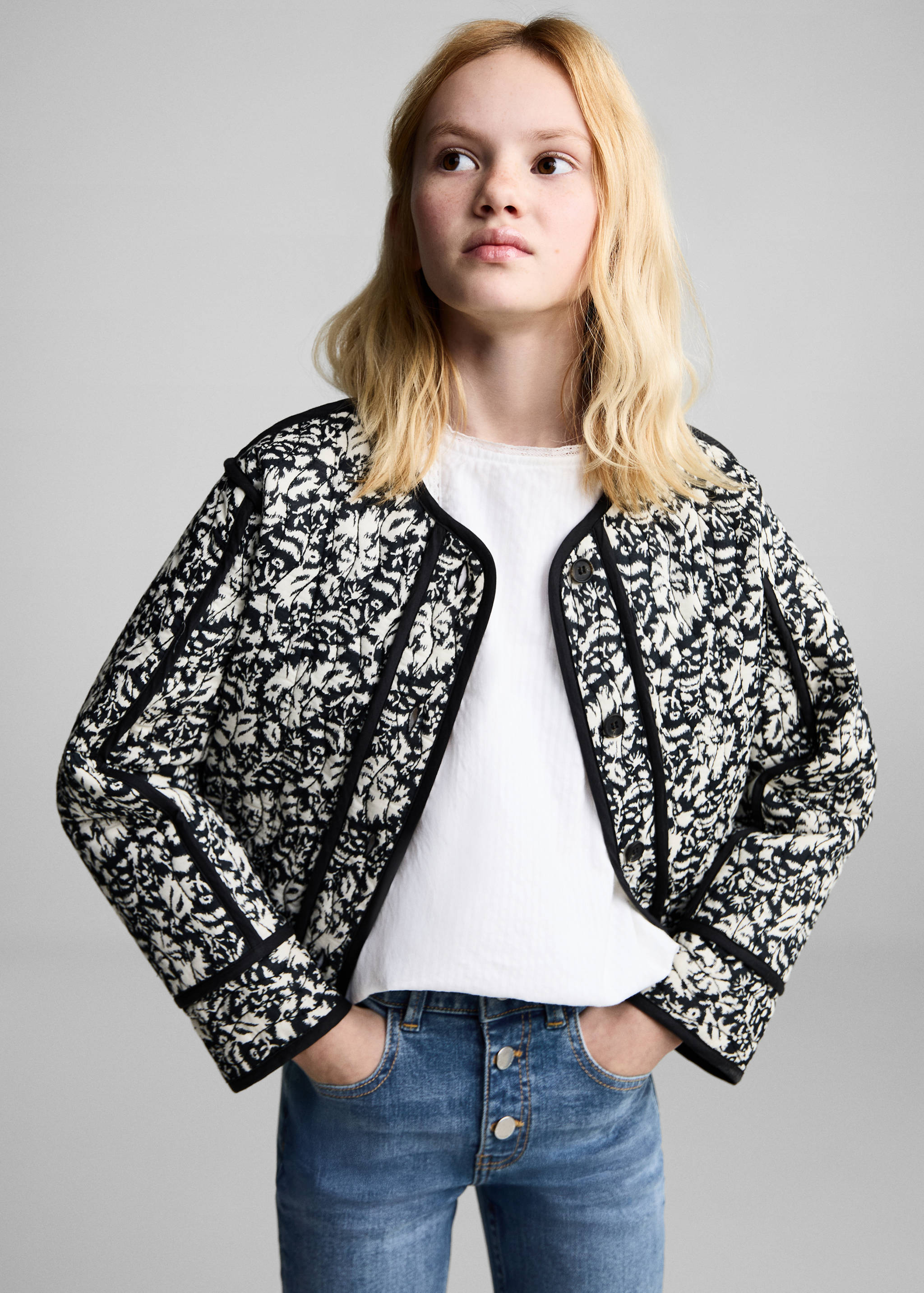 Buttons flare jeans - Medium plane