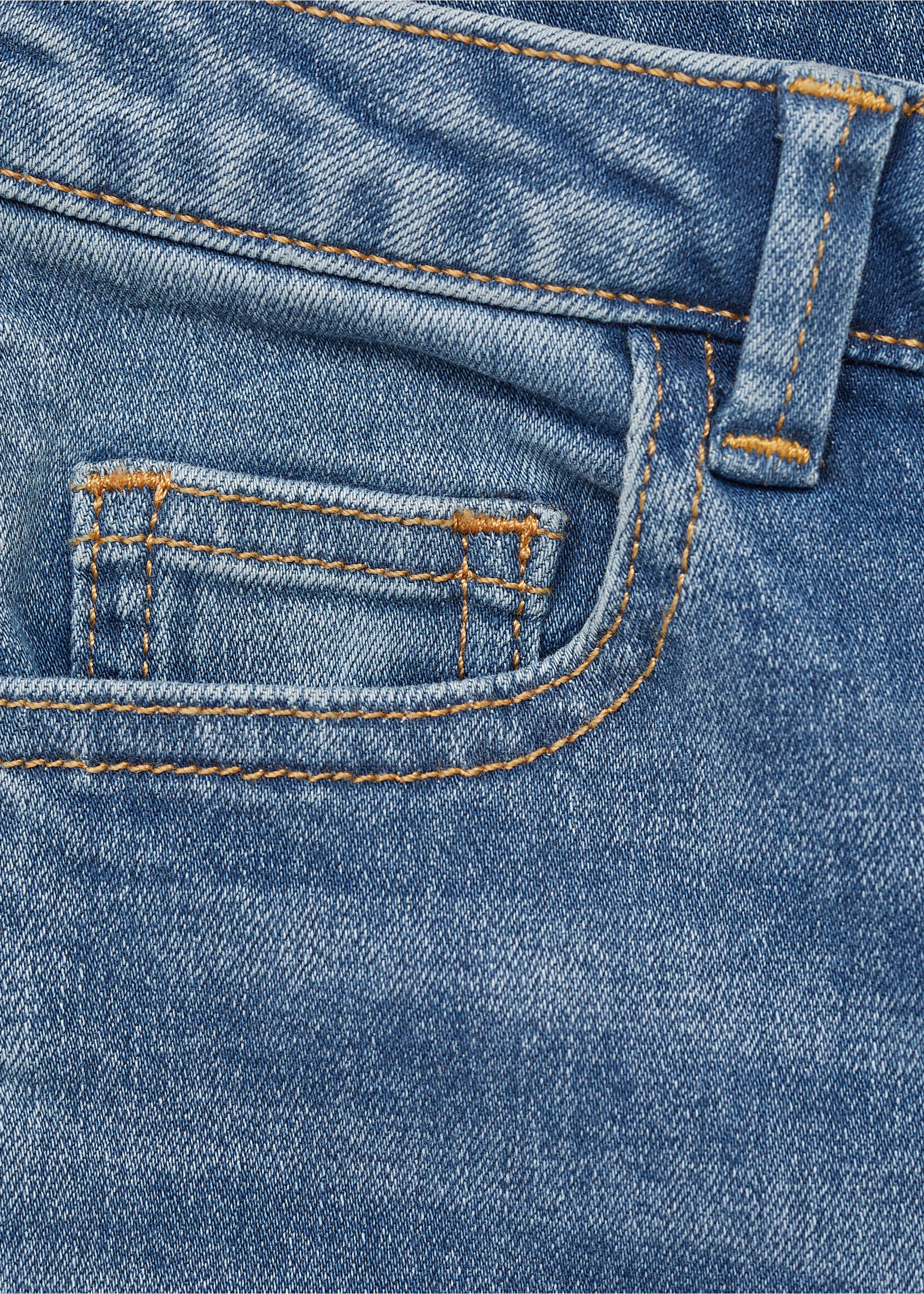 Jeans flare botones - Detalle del artículo 8, Azul medio. Ref: 87050423-00.