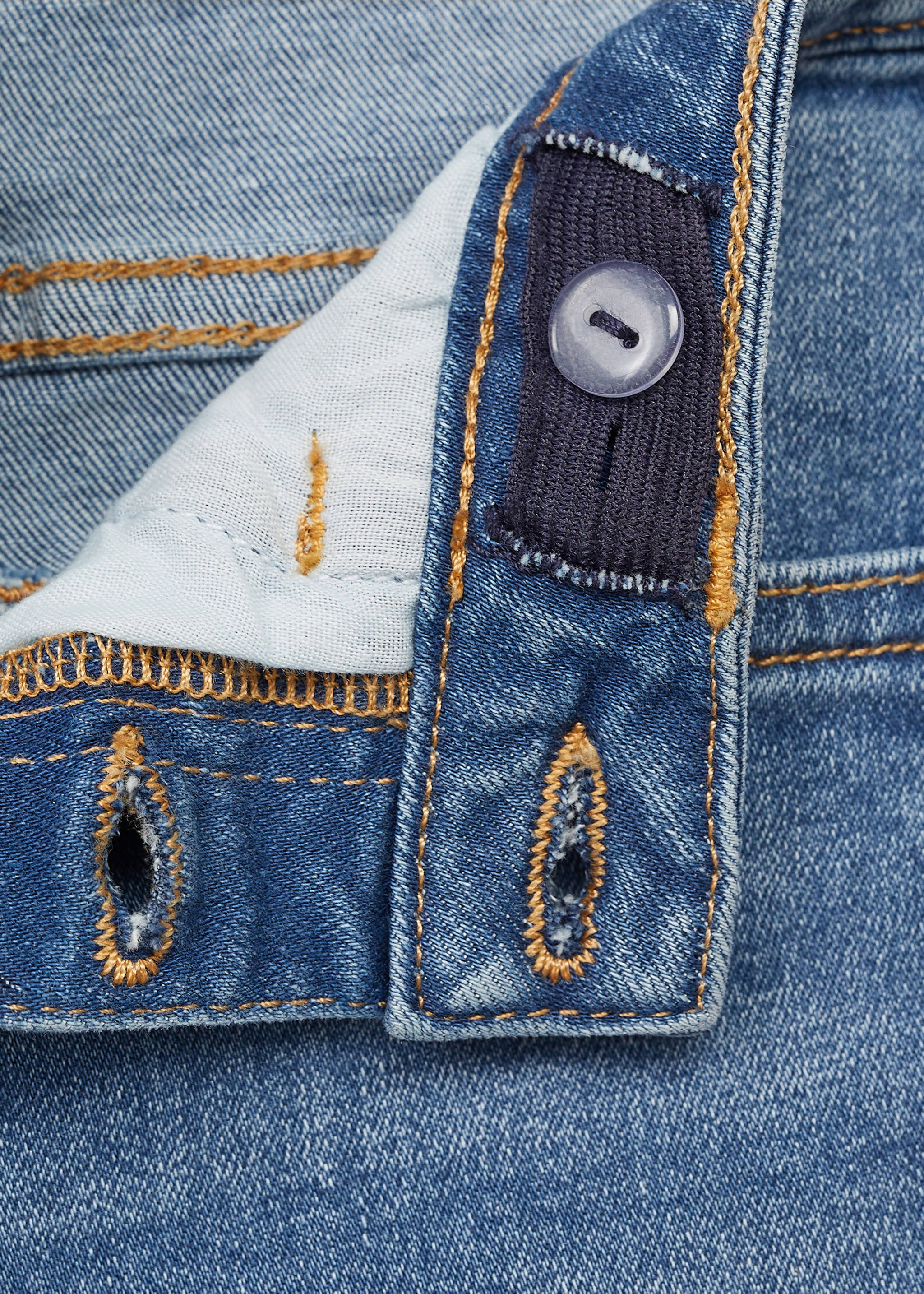 Jeans flare botones - Detalle del artículo 0, Azul medio. Ref: 87050423-00.
