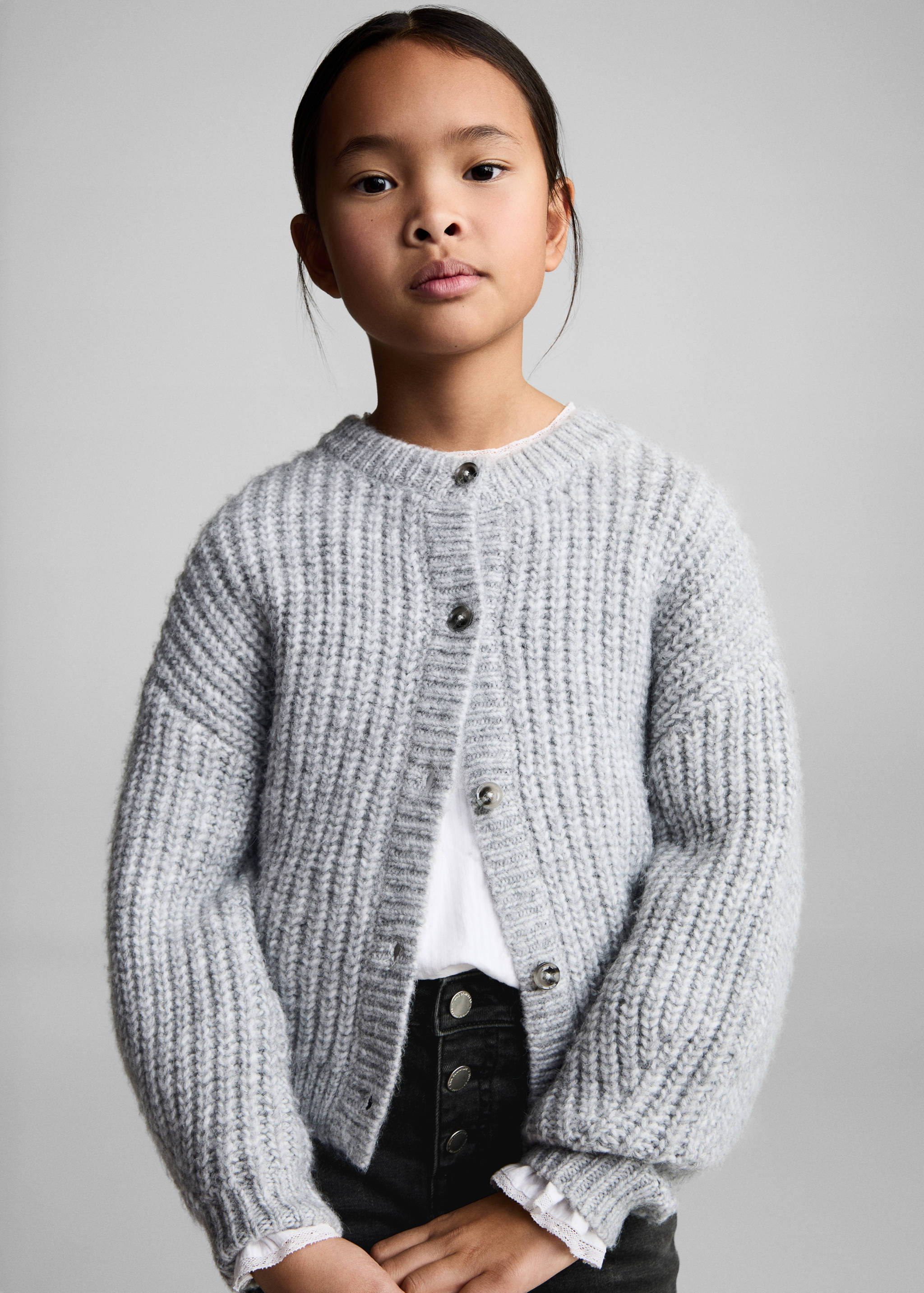 Buttons flare jeans - Medium plane