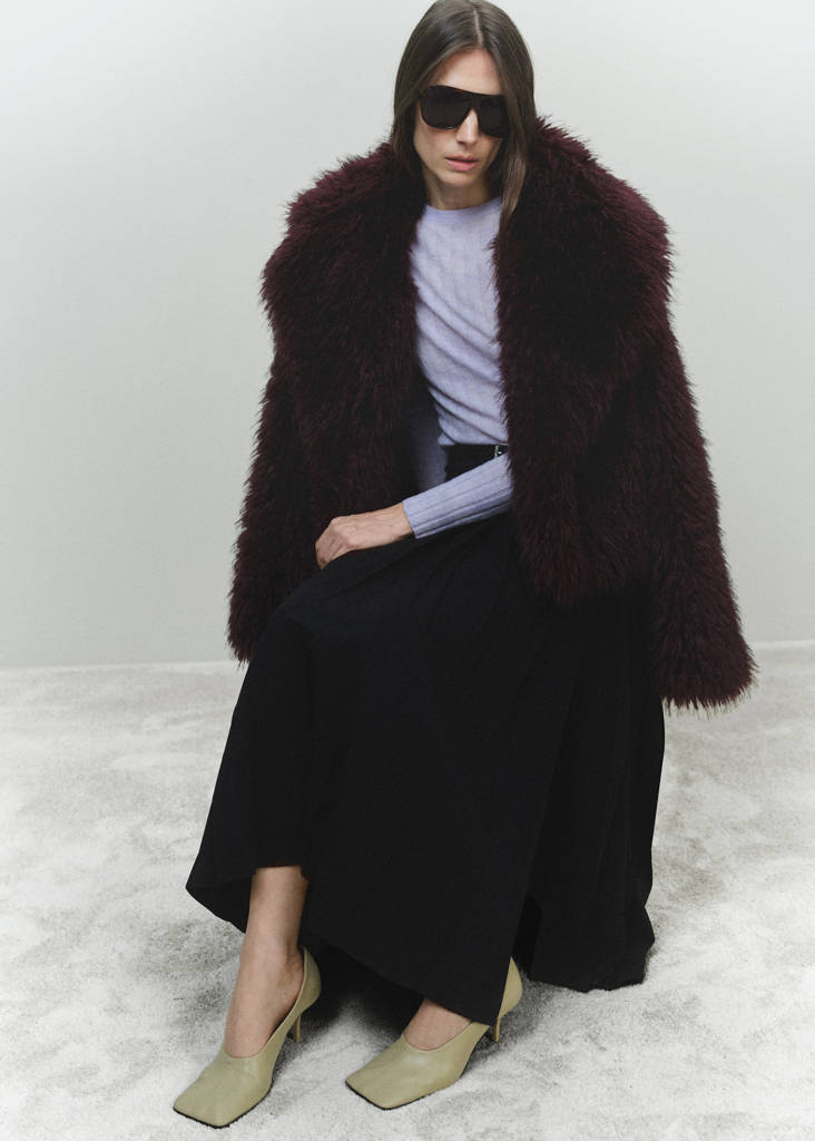 Ribbed round-neck sweater — Light/Pastel Purple