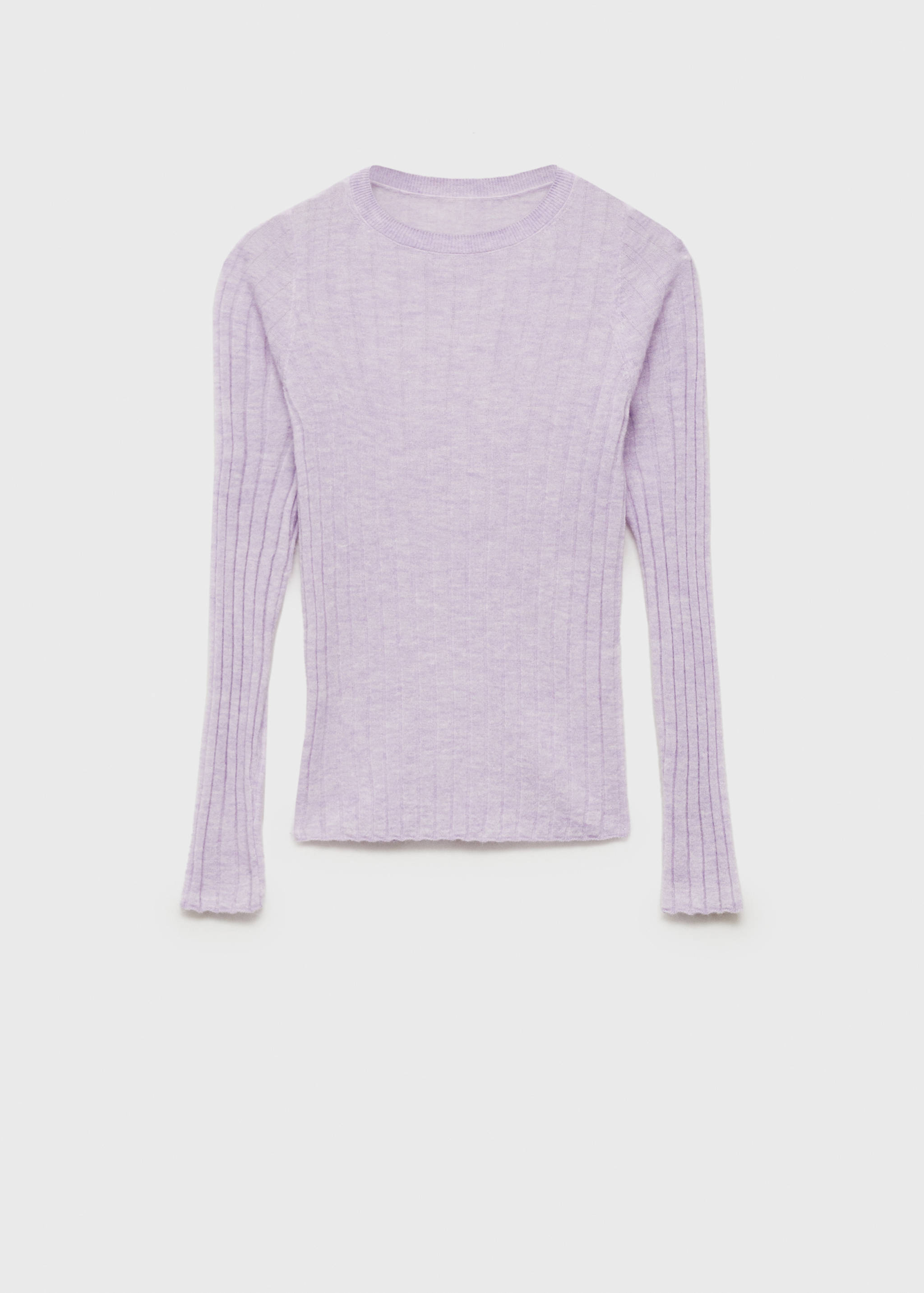 Pull-over maille côtelée col rond - Article sans modèle