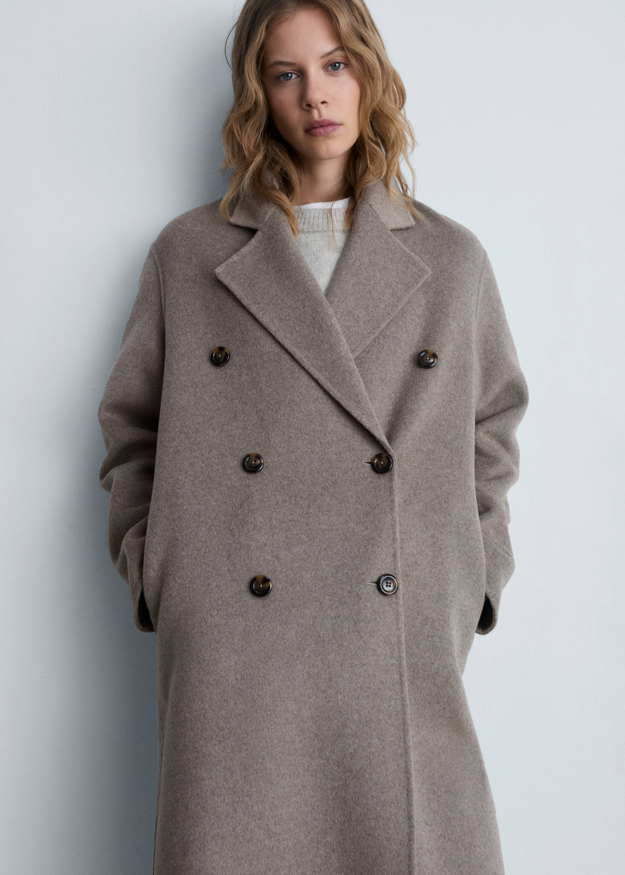 Oversize handmade long coat - Medium plane