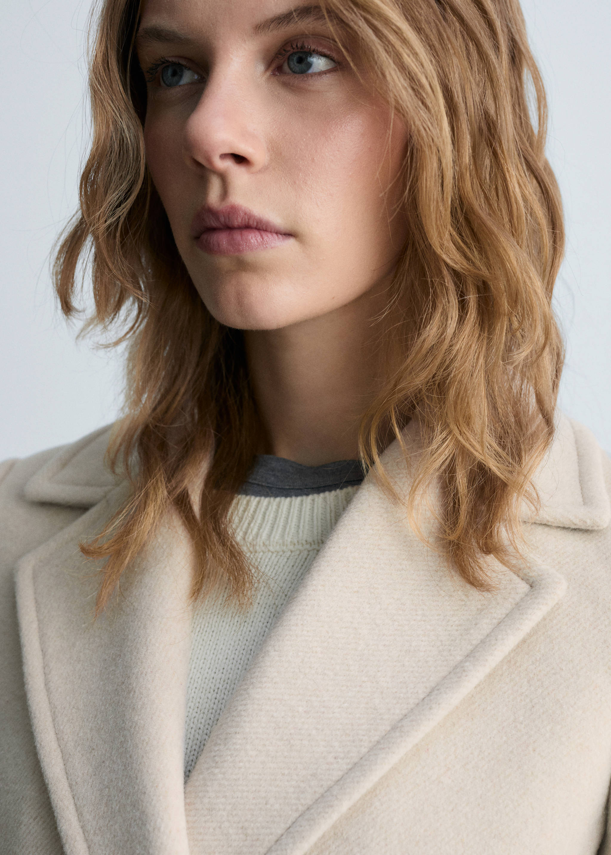 Double-breasted wool coat - Details of the article 1