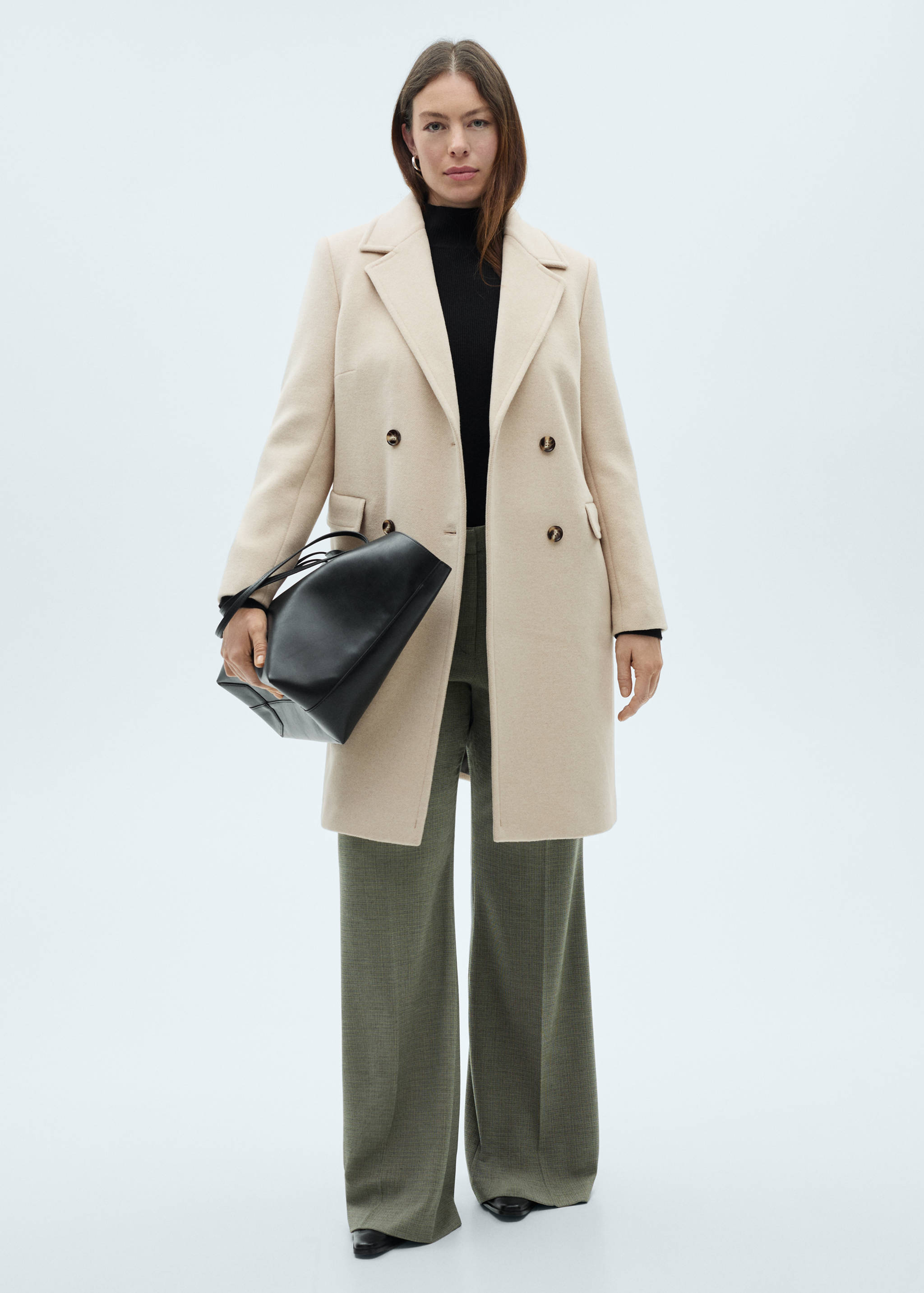 Double-breasted wool coat - Details of the article 3