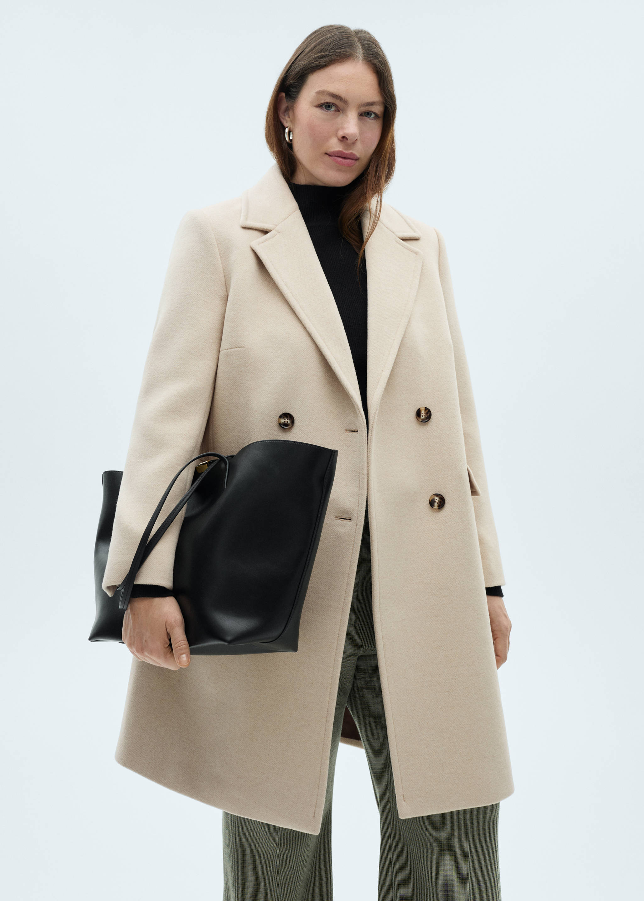 Double-breasted wool coat - Details of the article 5