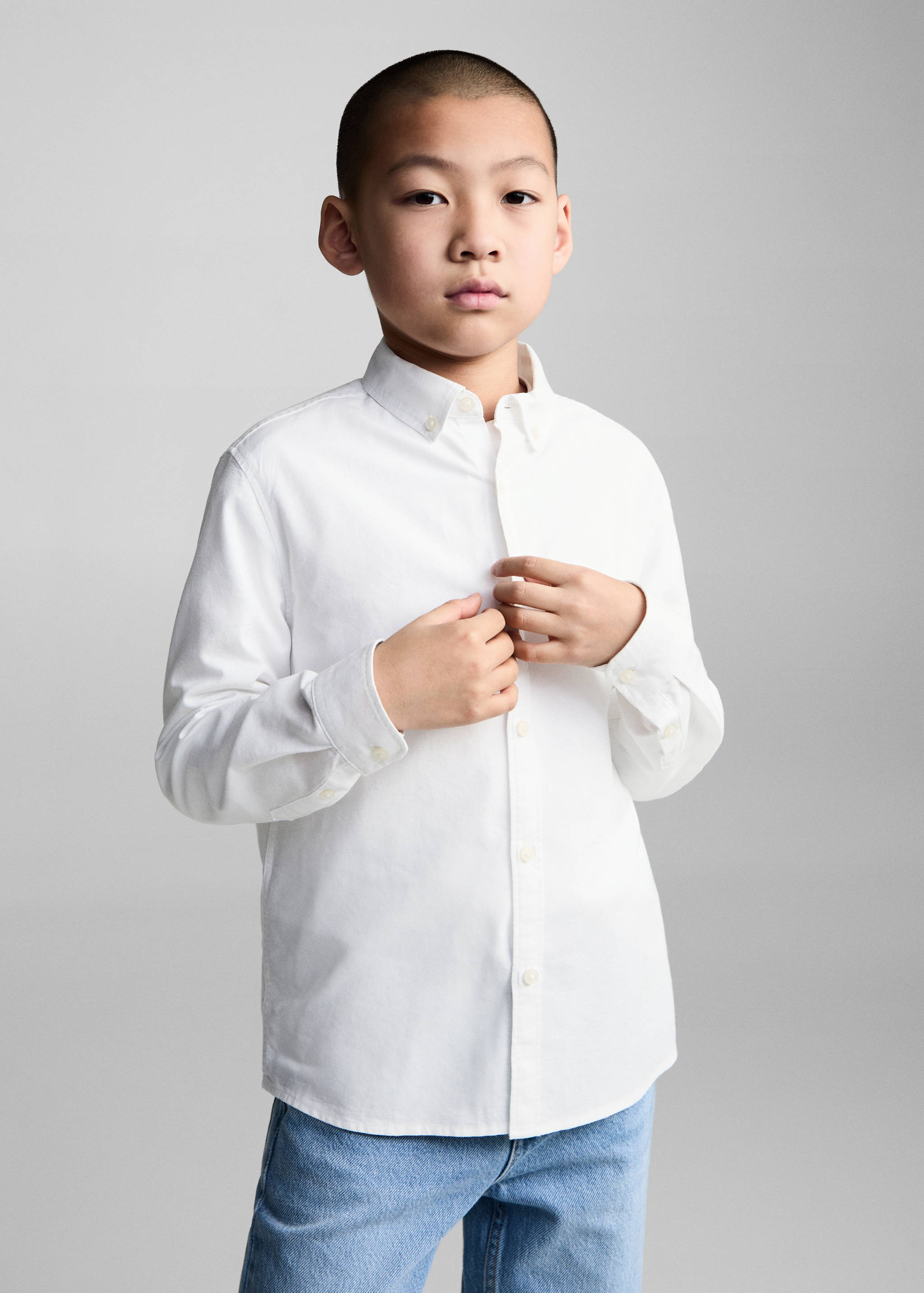 100% cotton Oxford shirt - Medium plane