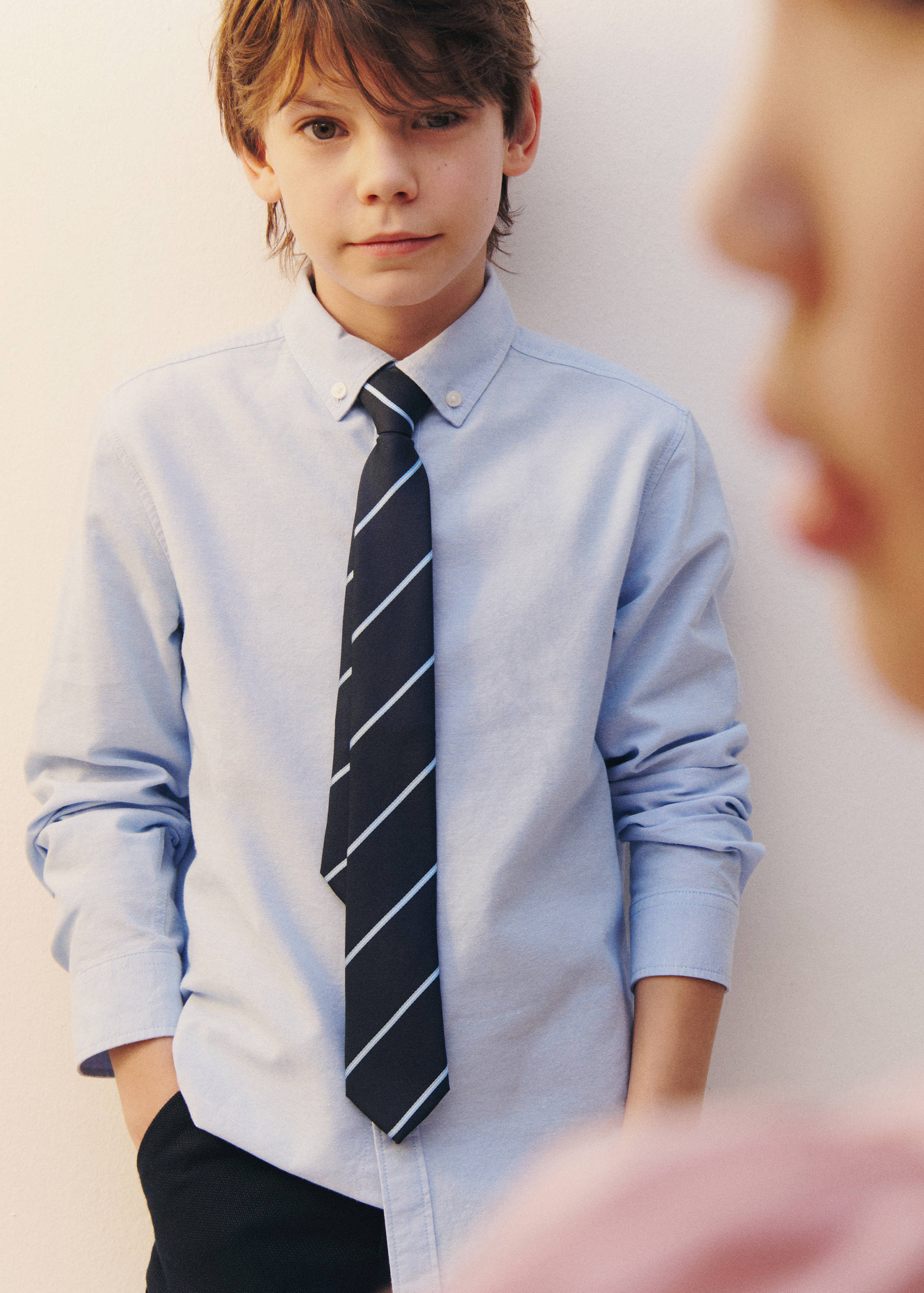 Chemise oxford 100 % coton - Plan général