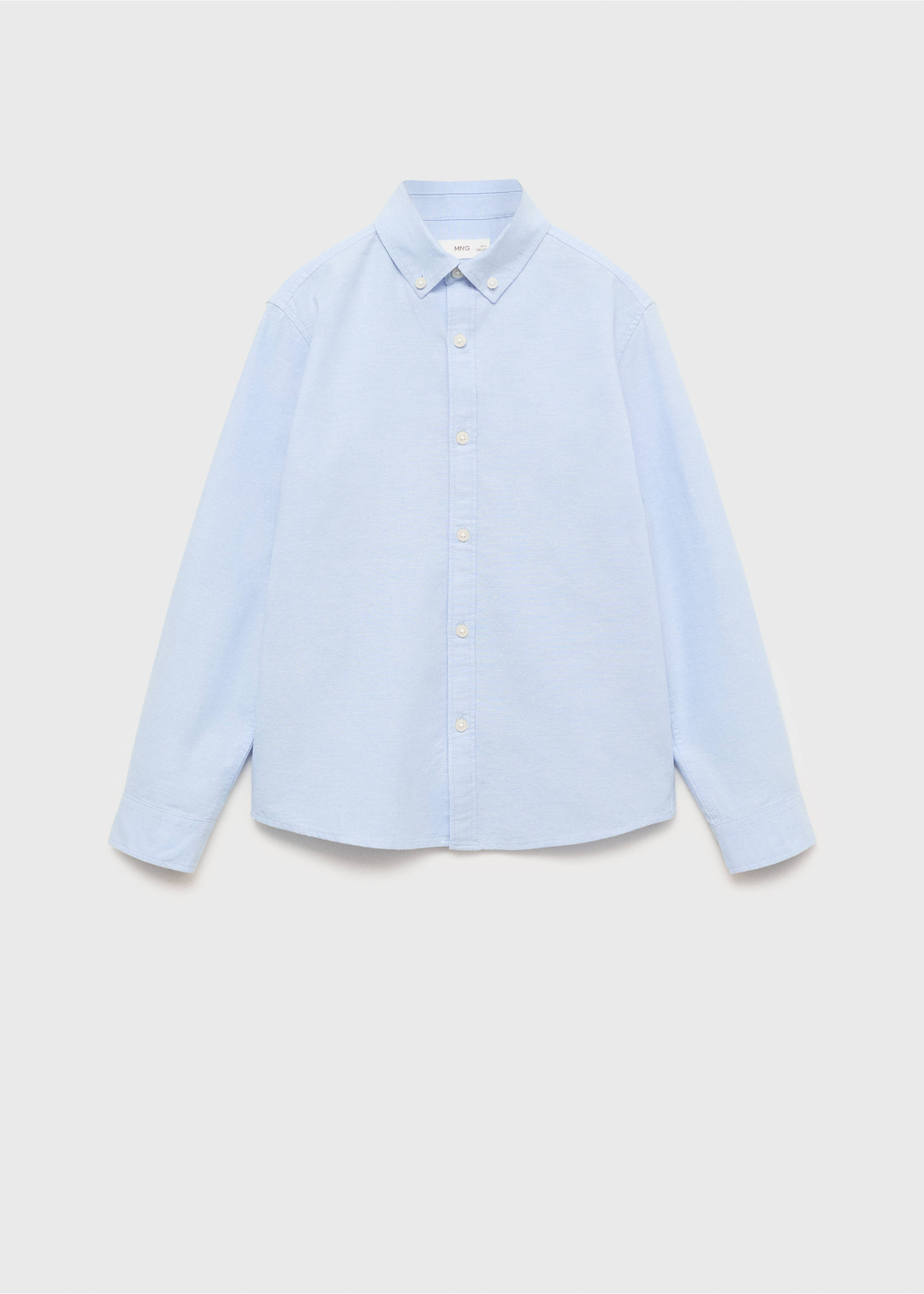 Camisa Oxford 100% algodón - Artículo sin modelo, Azul celeste. Ref: 87050431-00.