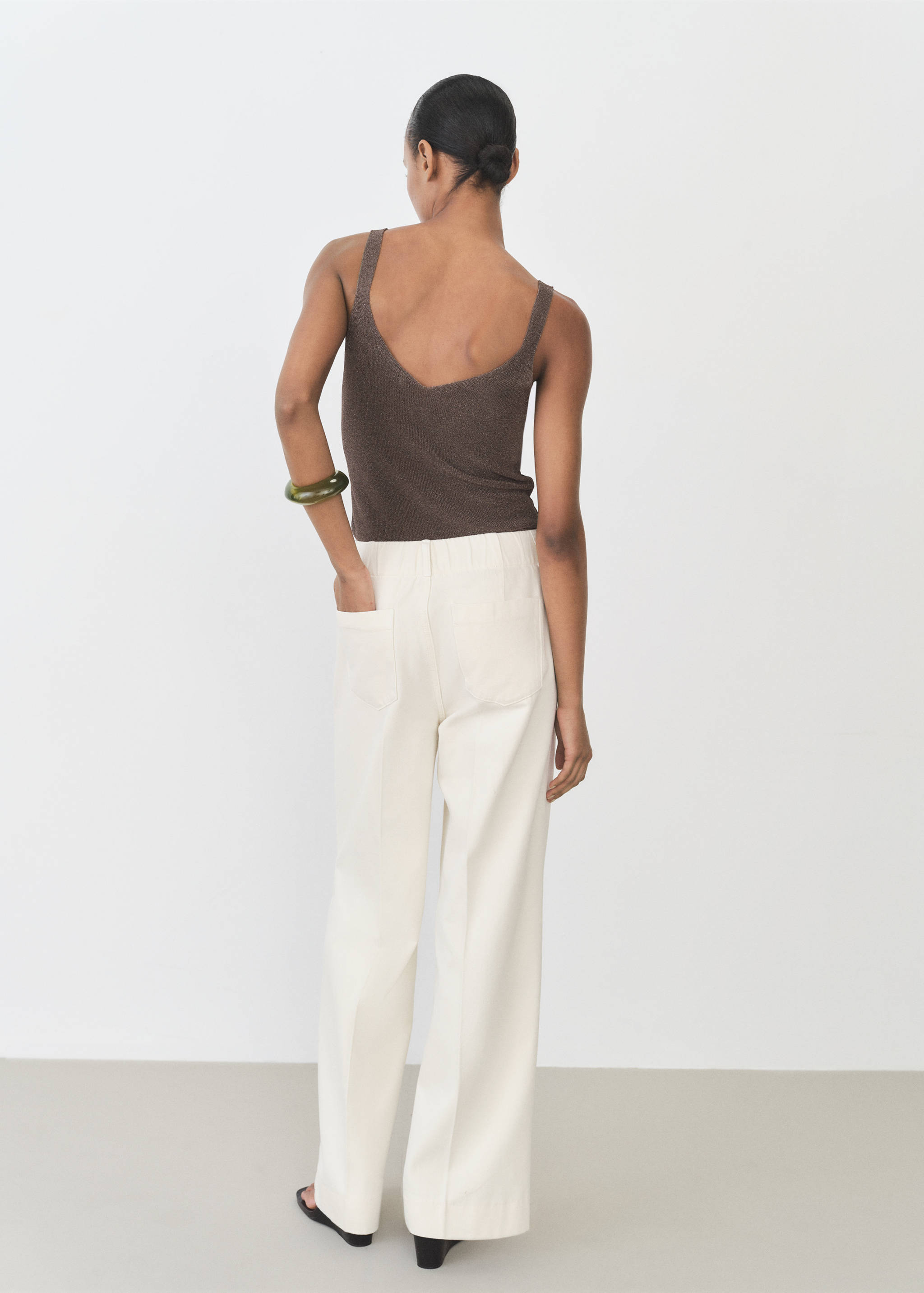 Lurex knitted top - Reverse of the article