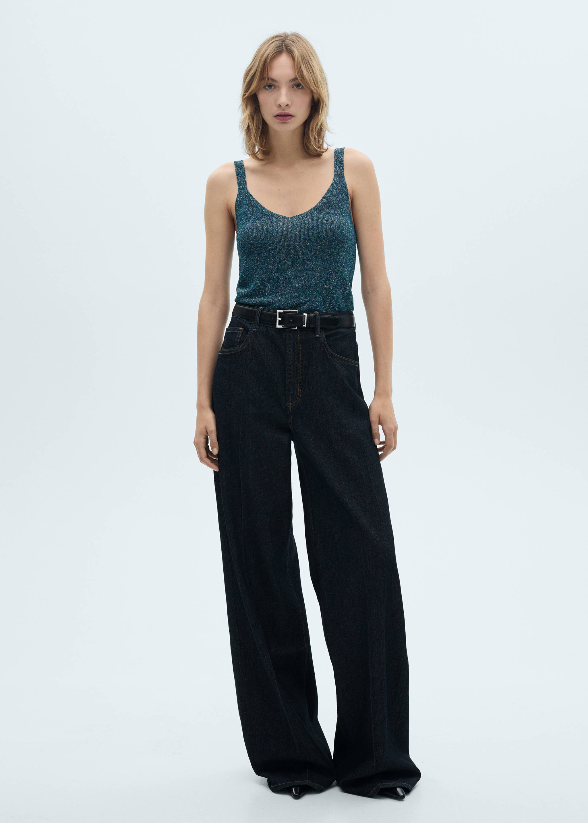 Lurex knitted top - General plane