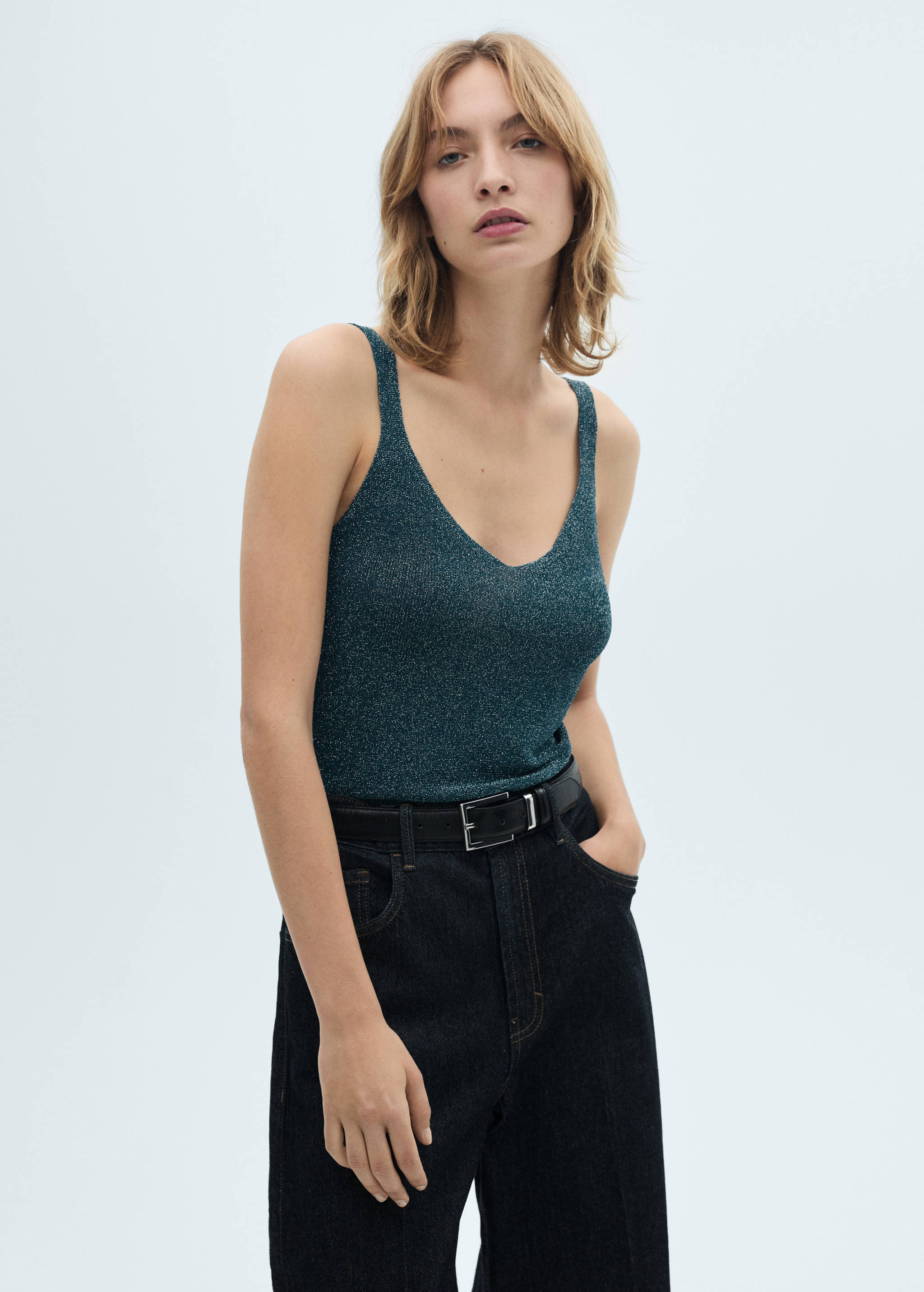 Lurex knitted top - Medium plane