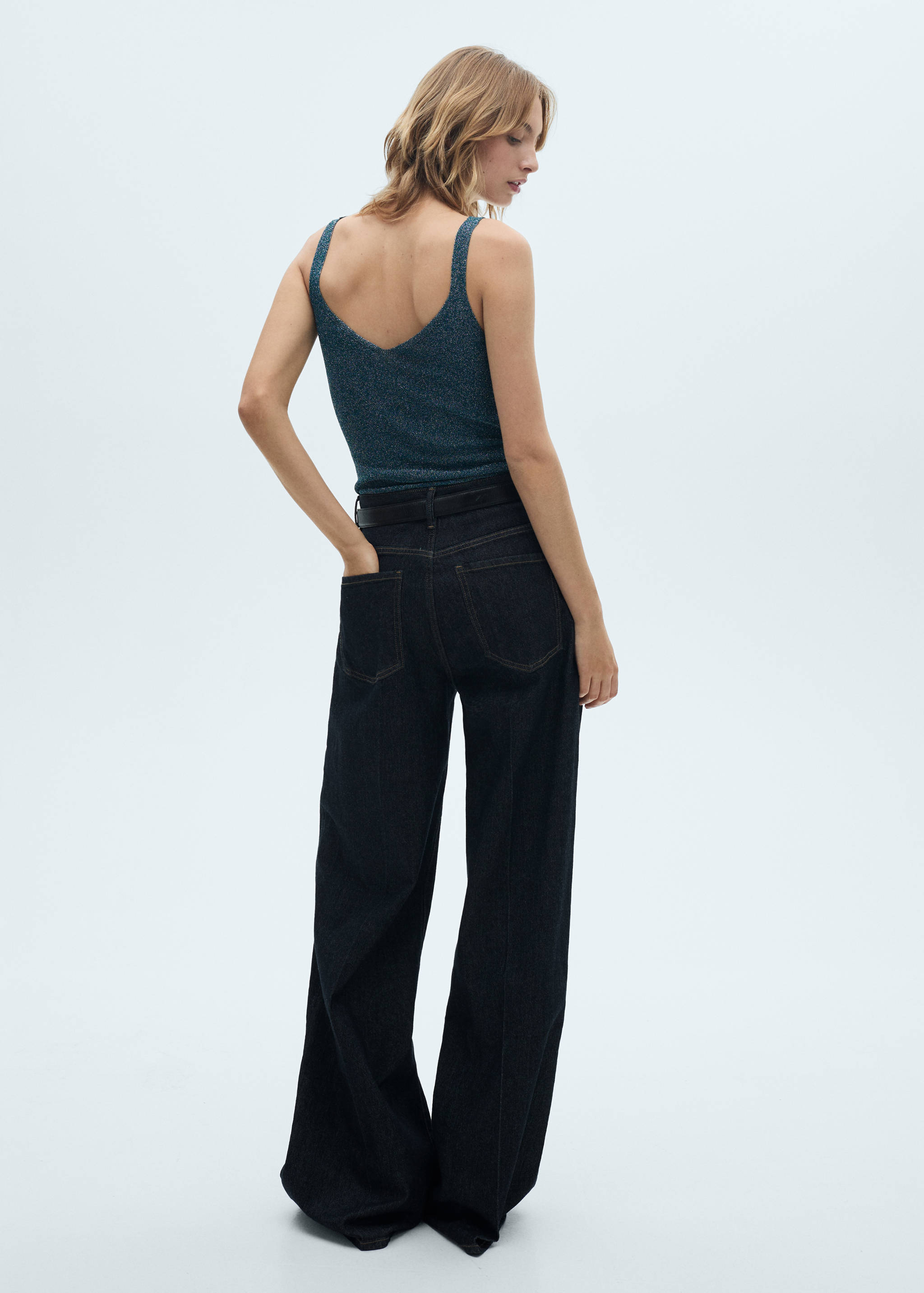 Lurex knitted top - Reverse of the article