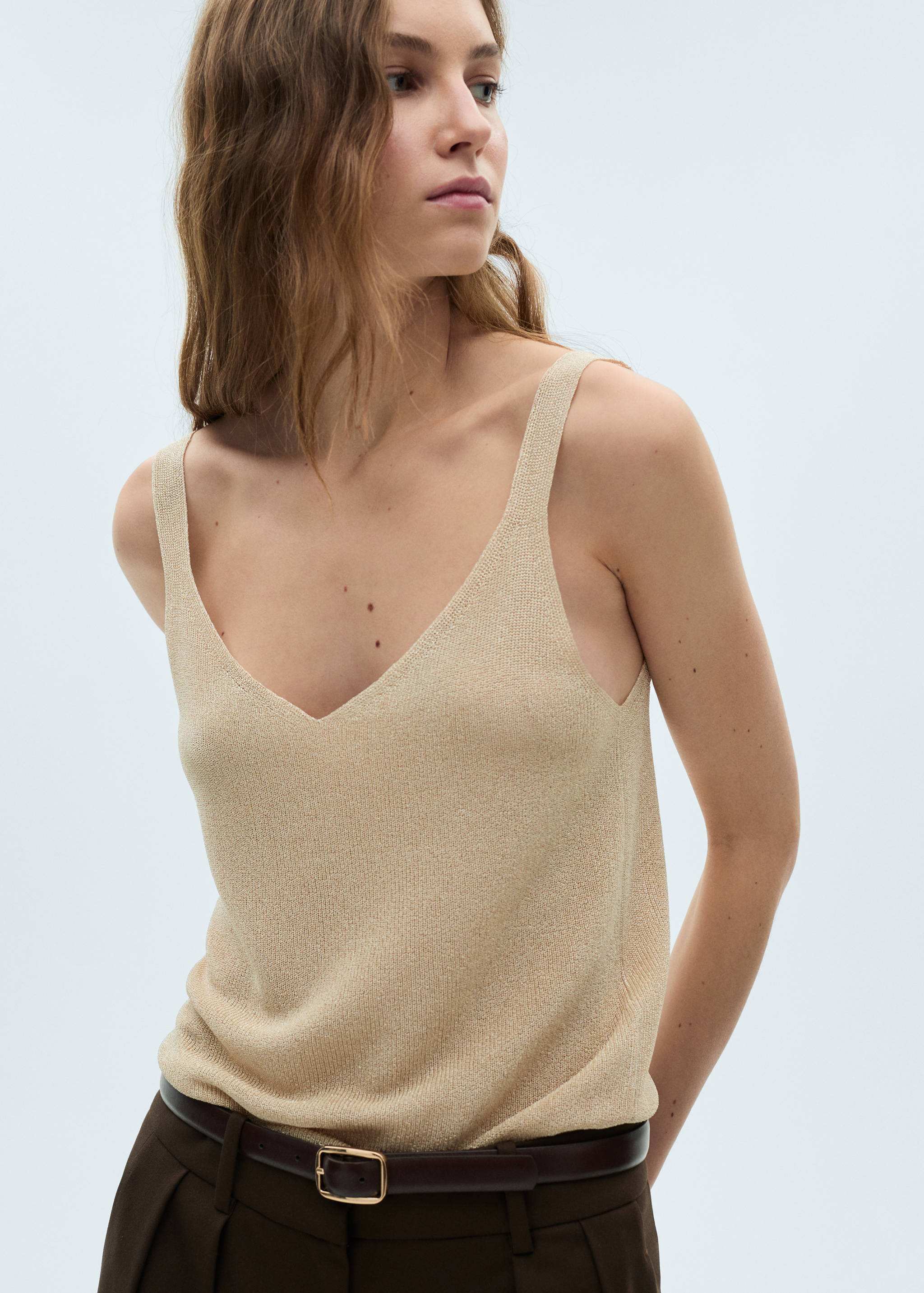Lurex knitted top - Medium plane
