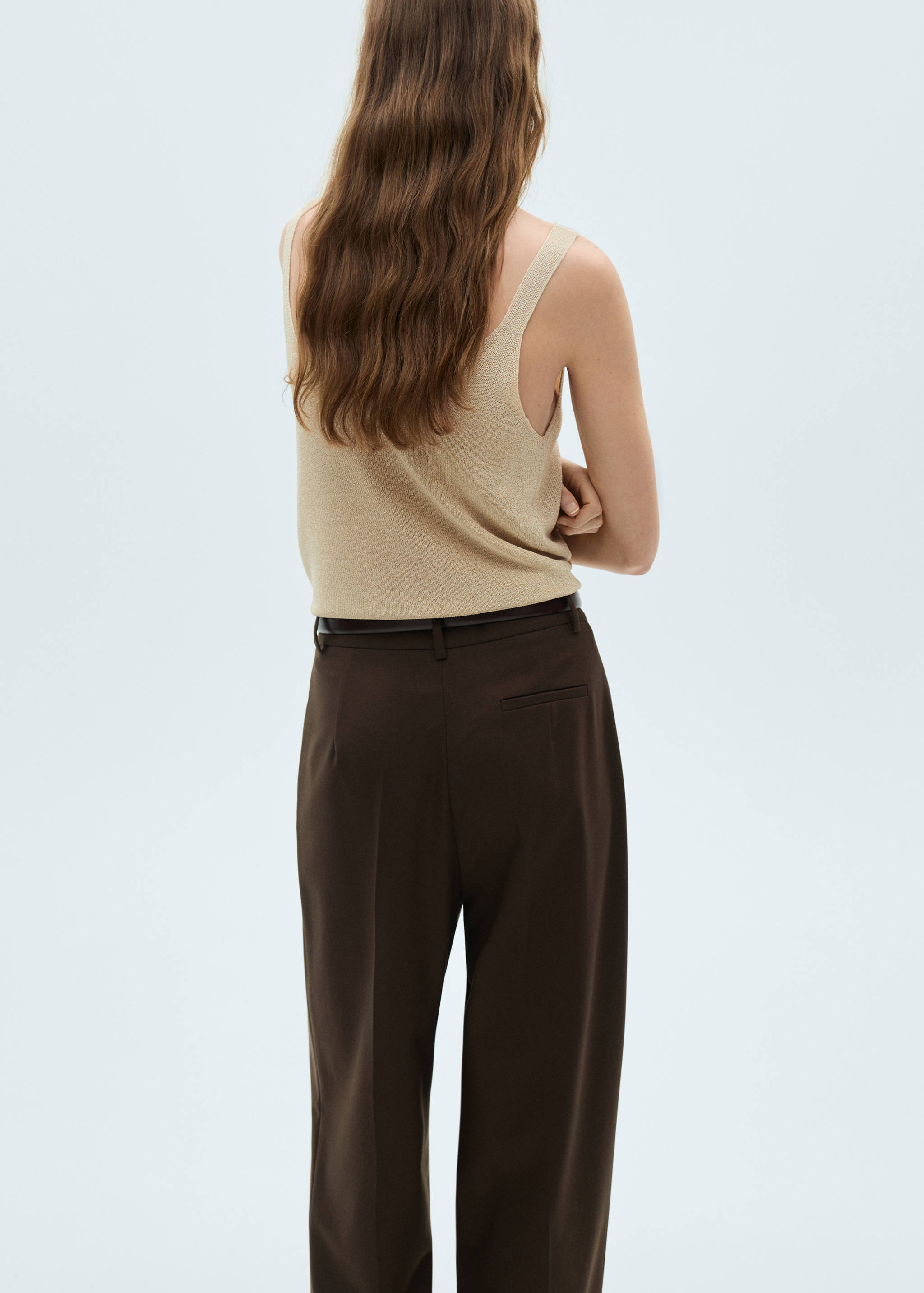 Lurex knitted top - Reverse of the article