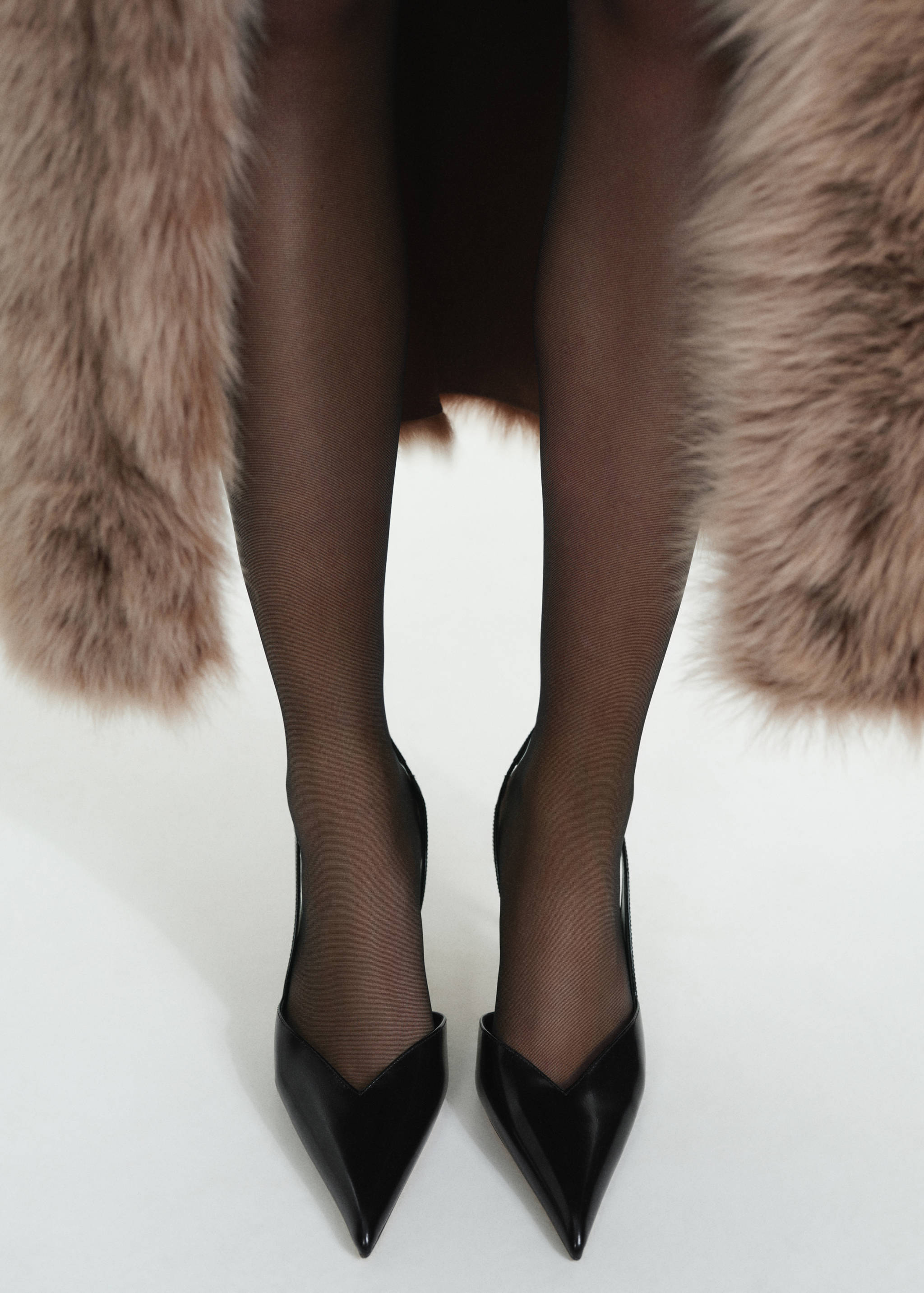 Heel leather shoes - General plane