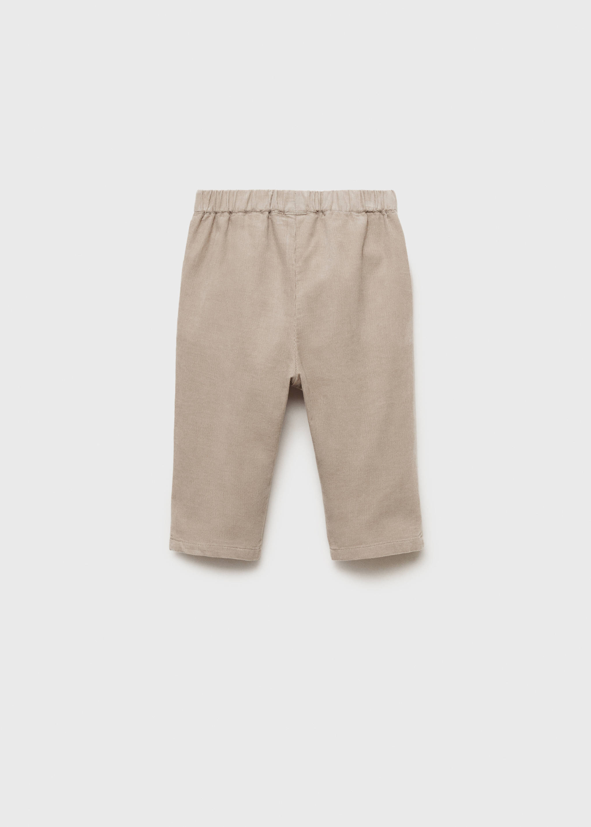 Cotton corduroy trousers - Reverse of the article