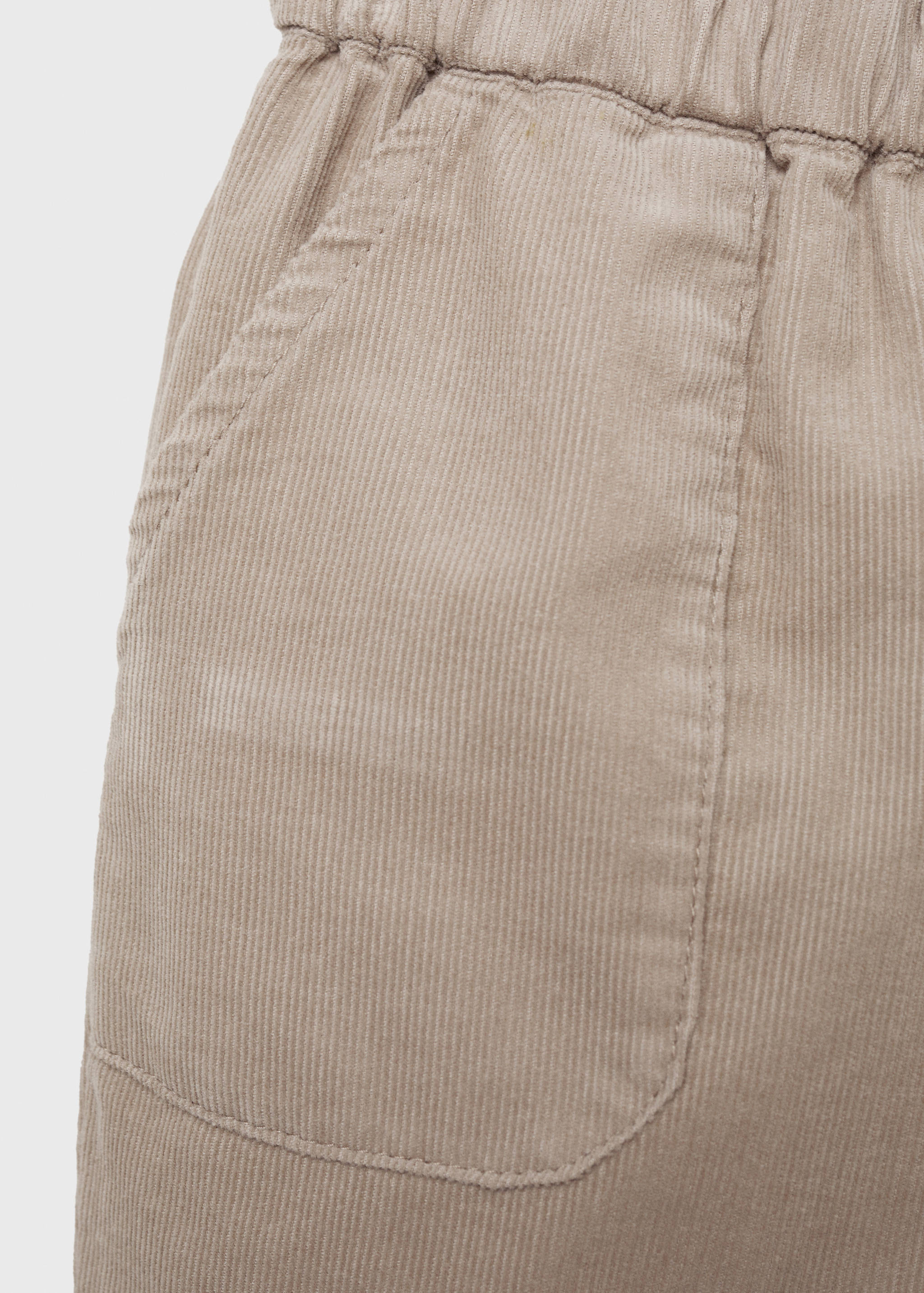 Cotton corduroy trousers - Details of the article 0