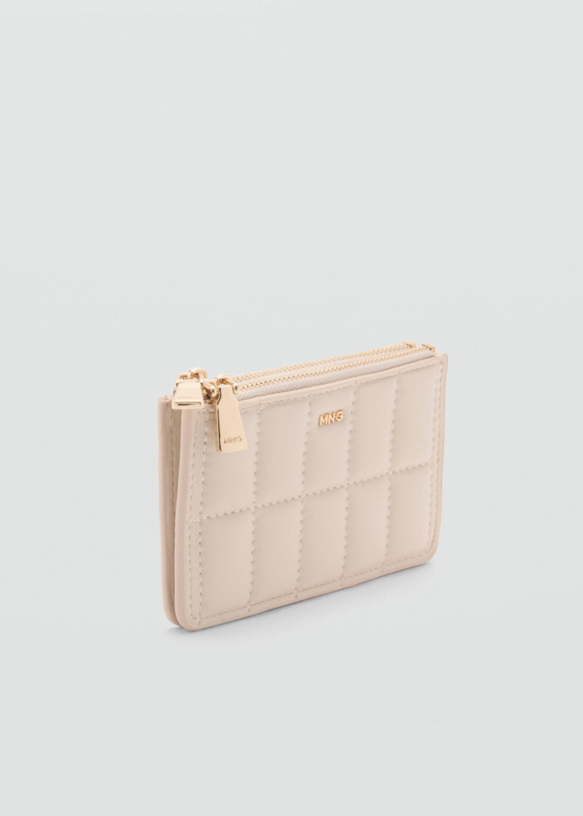 Portefeuille matelassé double poche - Plan moyen