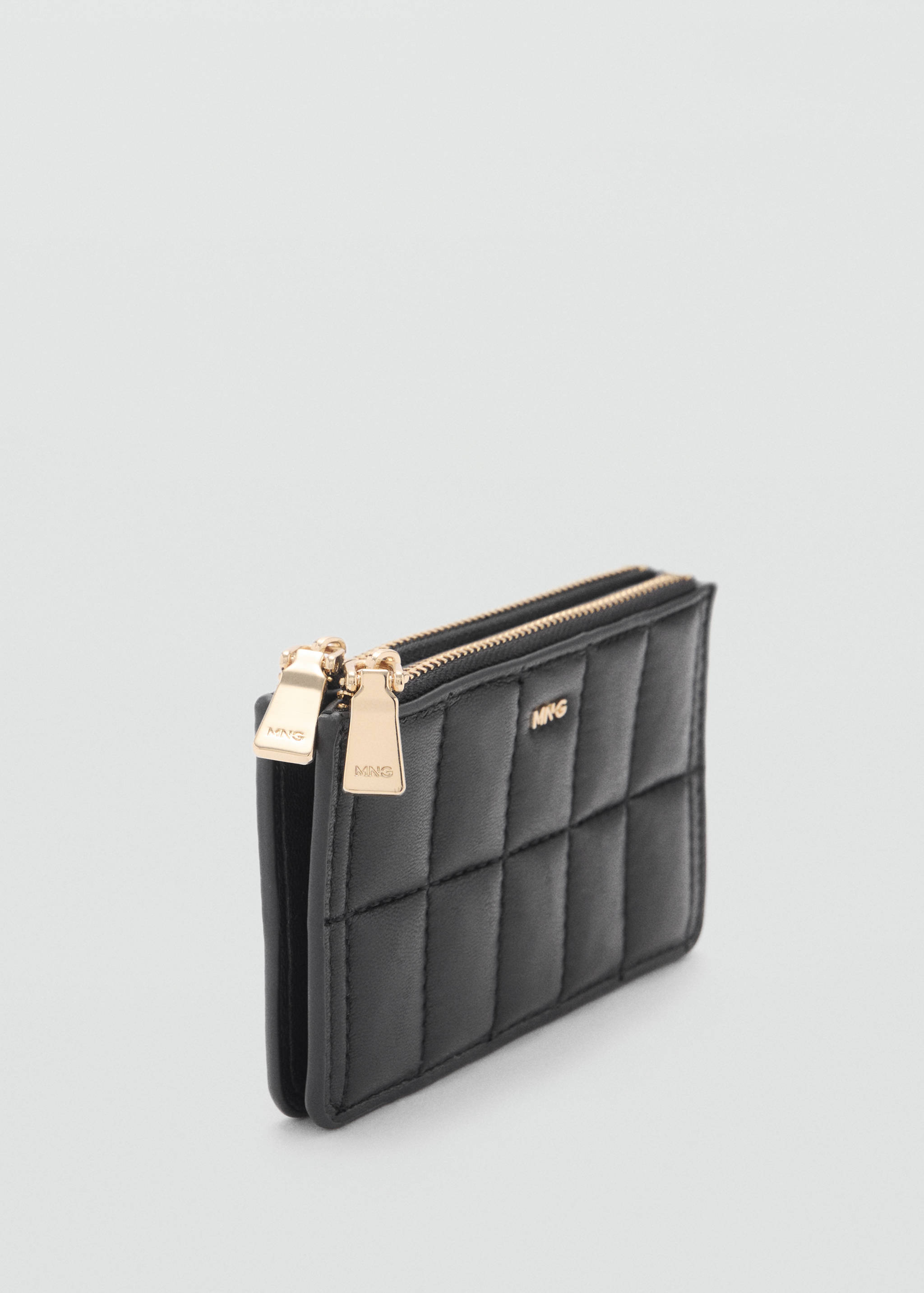 Portefeuille matelassé double poche - Plan moyen