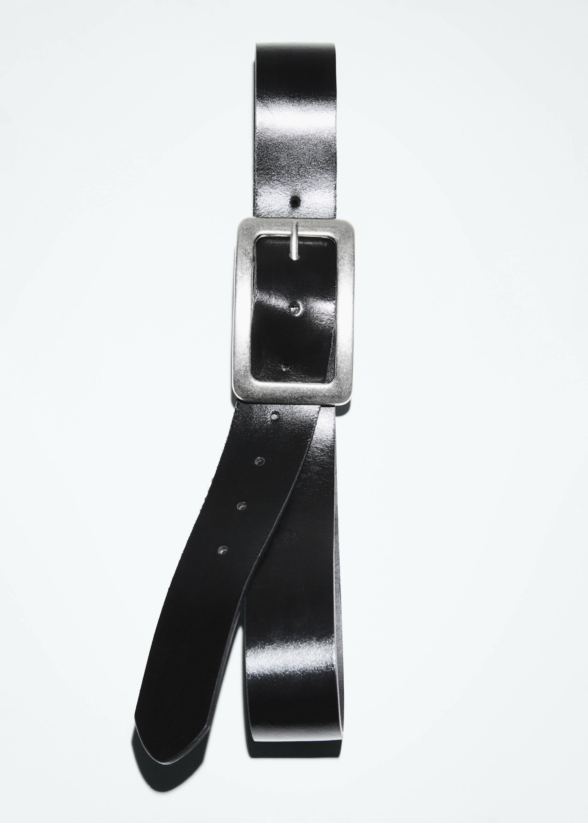 Leather belt with square buckle - Details of the article 5