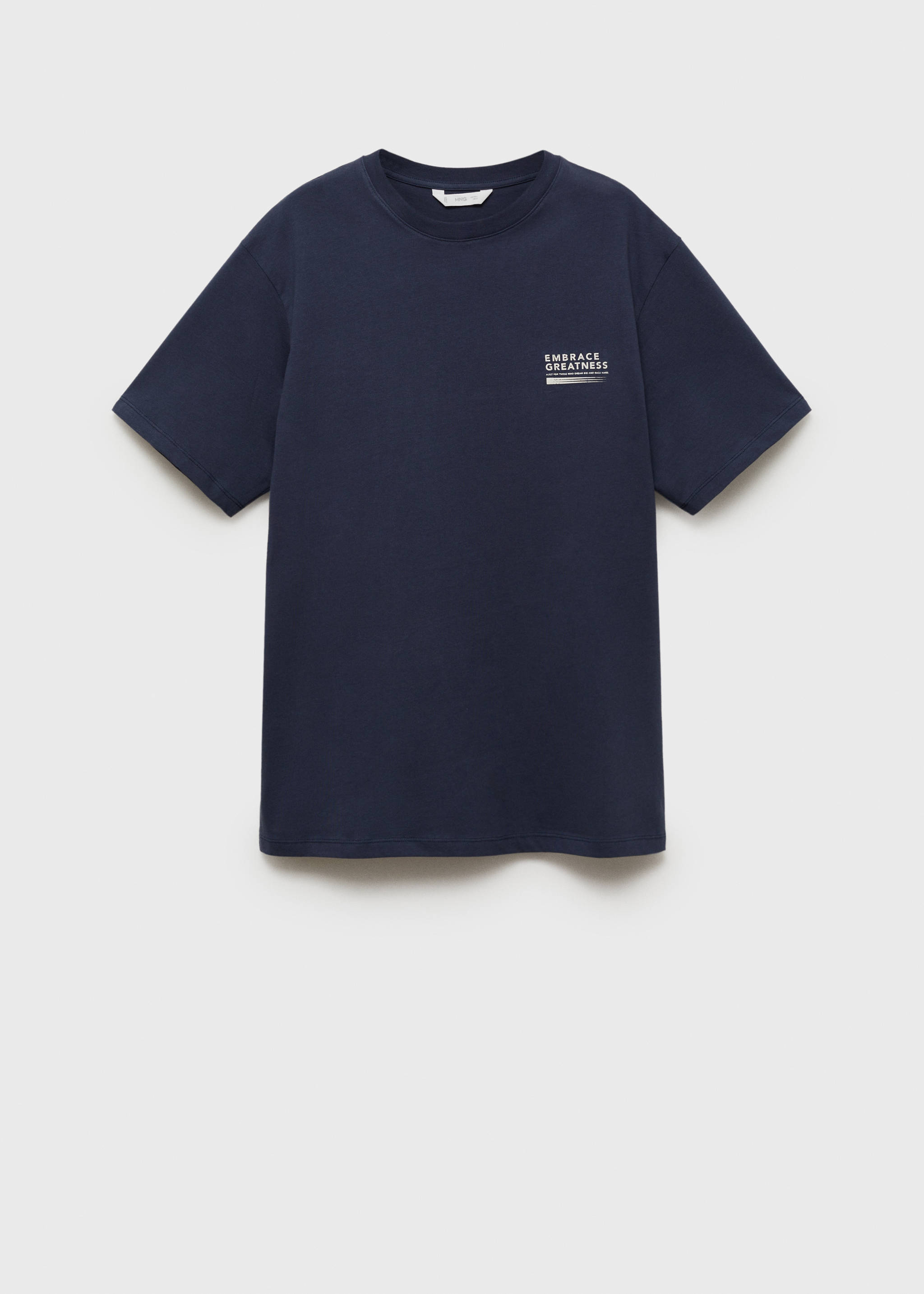 Message cotton T-shirt - Article without model