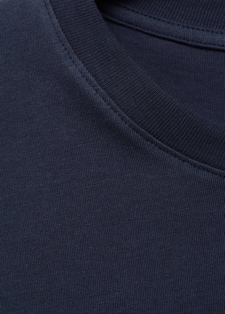 Message cotton T-shirt — Charcoal