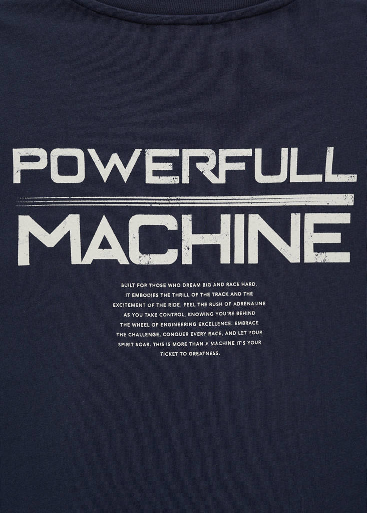 Message cotton T-shirt — Charcoal