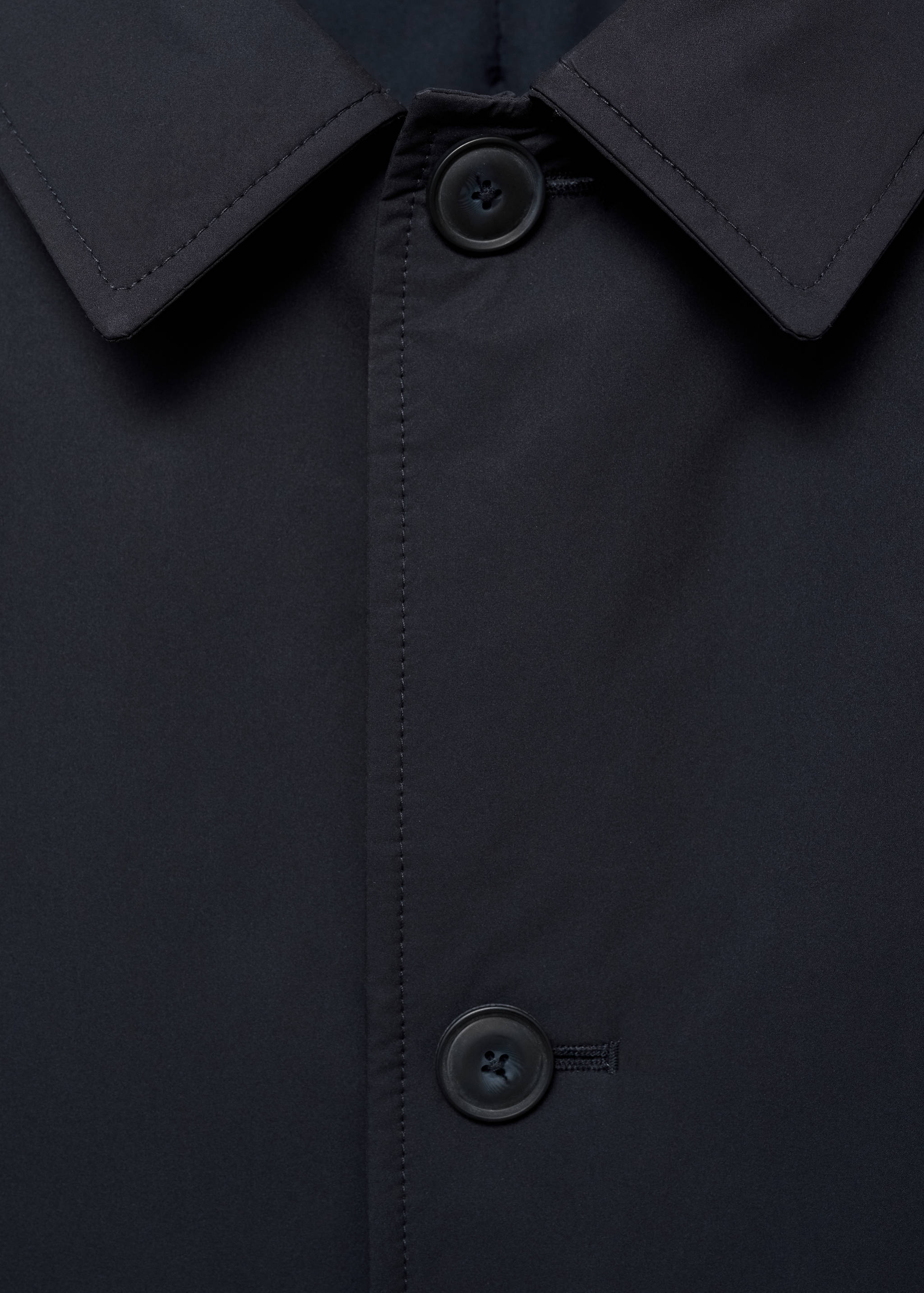 Quilted water-repellent trench coat - Details of the article 8