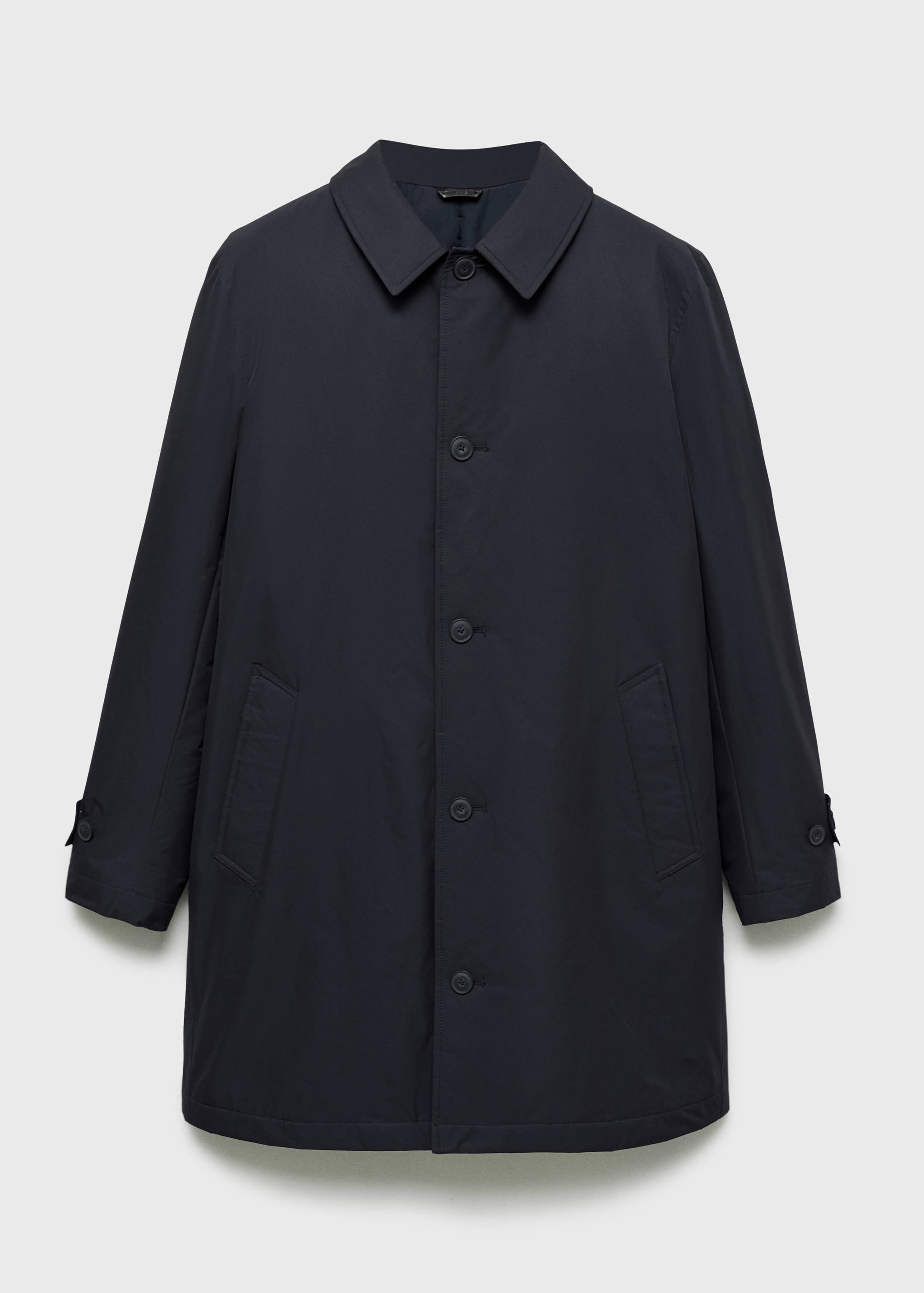 Quilted water-repellent trench coat - Article without model