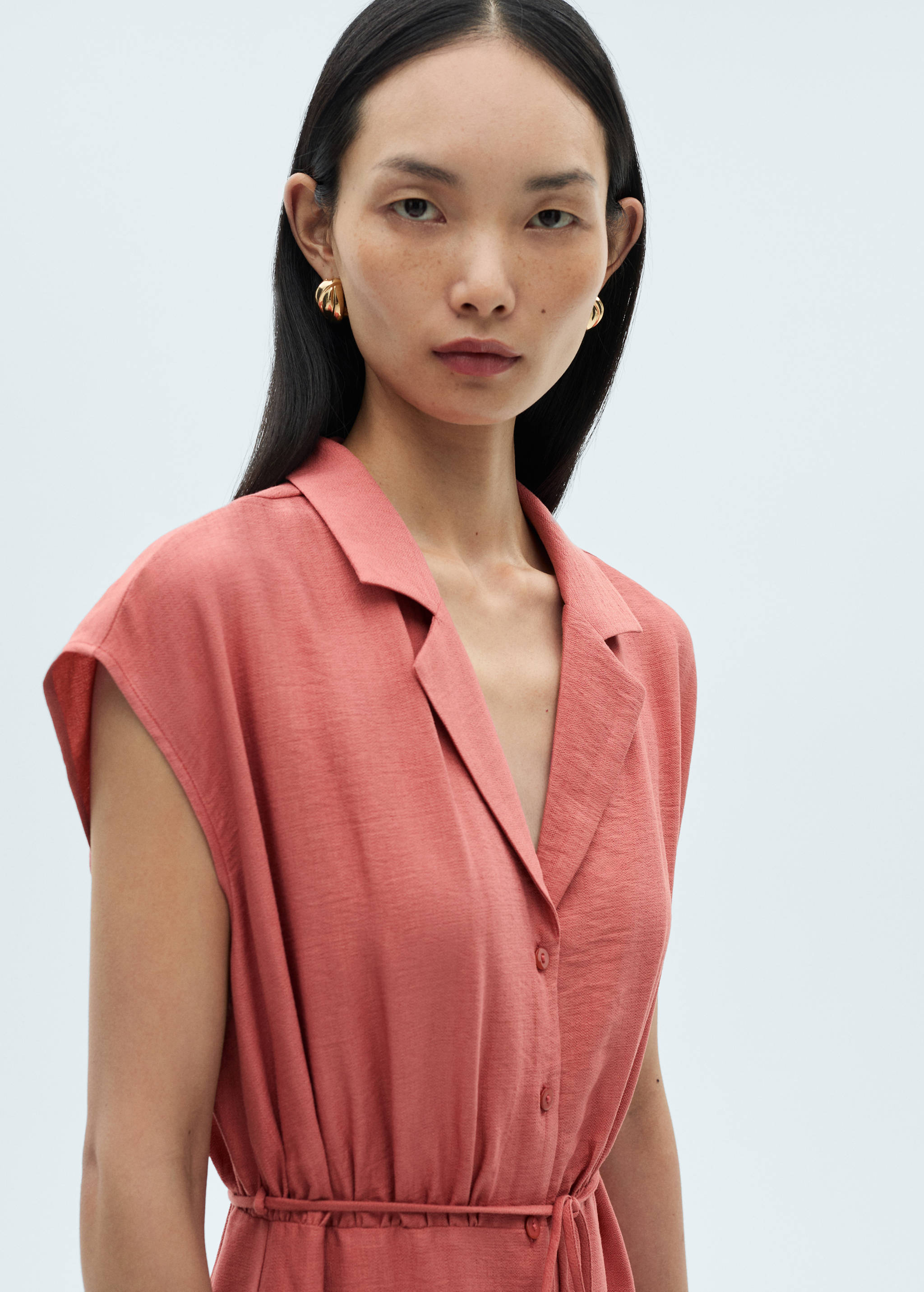 Vestido camisero lazo - Detalle del artículo 1