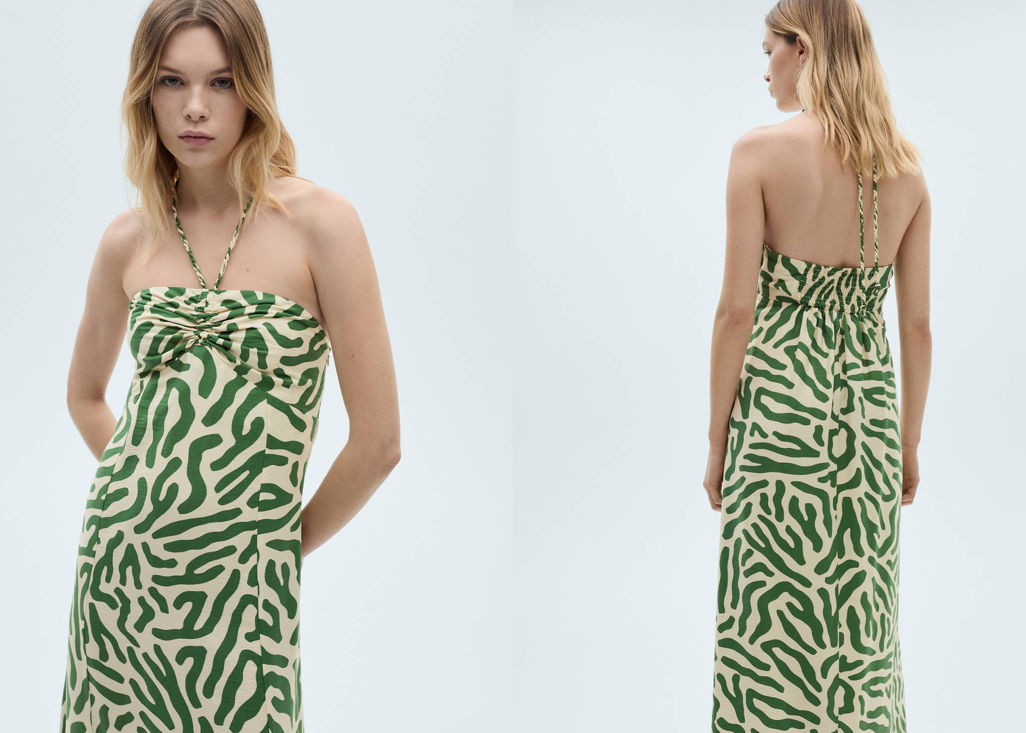 Frill cotton dress - Panoramic plane