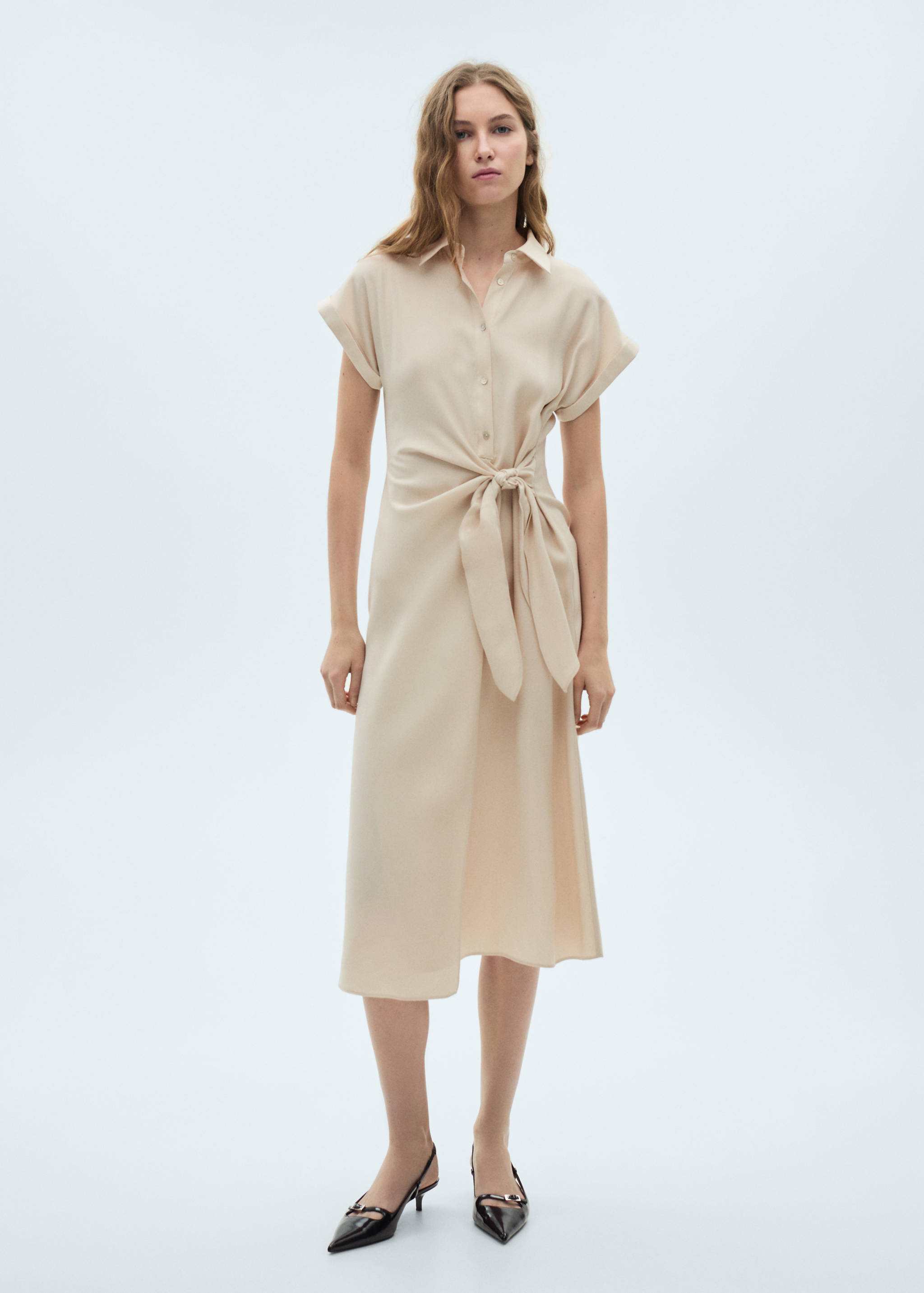 Wrap shirt dress - General plane