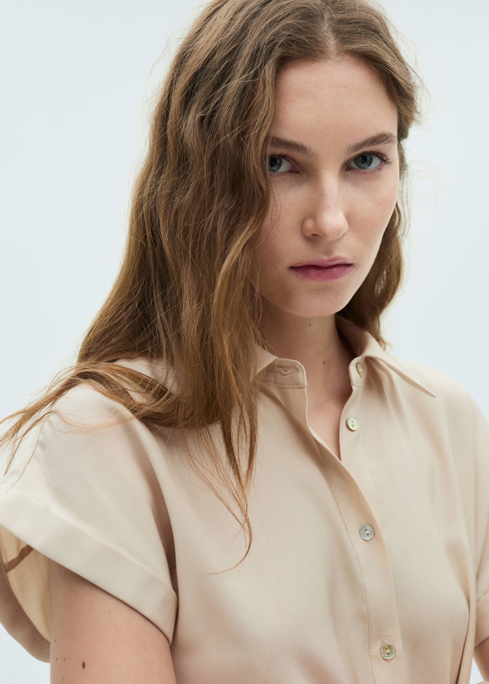 Wrap shirt dress - Details of the article 1