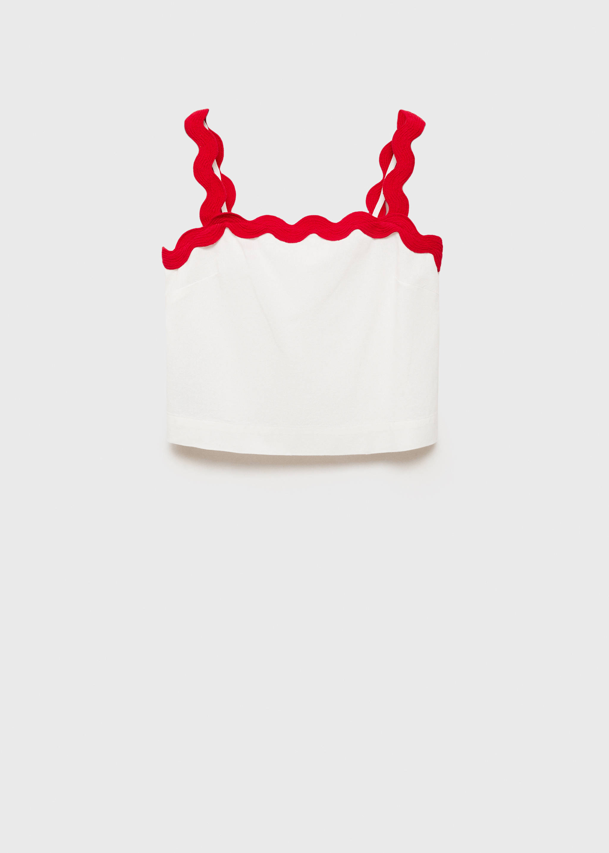 Contrast spaghetti strap top - Article without model