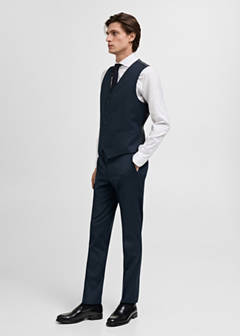 Slim-fit suit waistcoat — Dark Navy 5