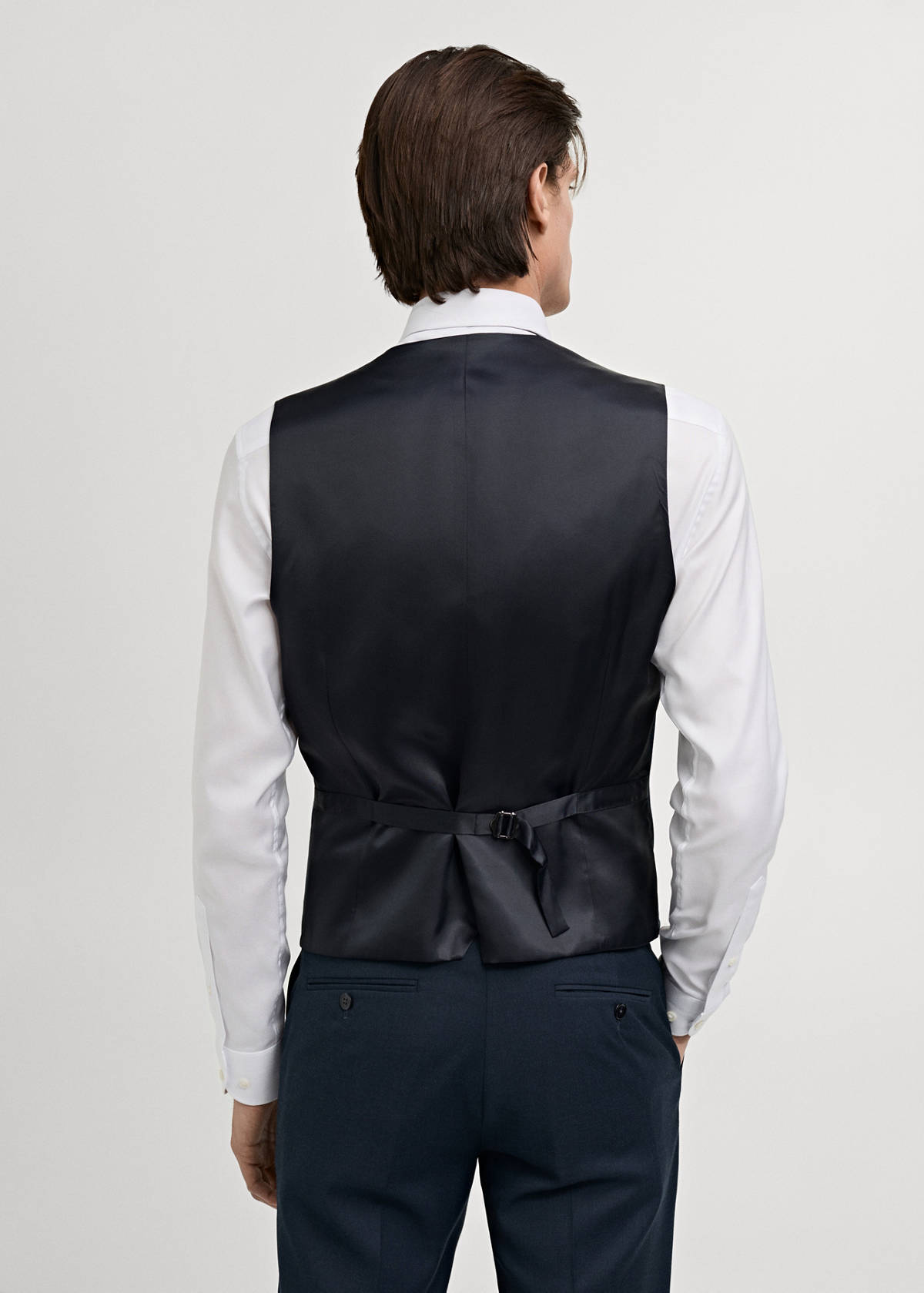 Slim-fit suit waistcoat — Dark Navy