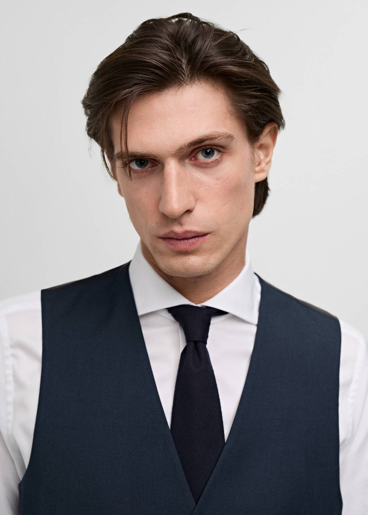 Slim-fit suit waistcoat — Dark Navy