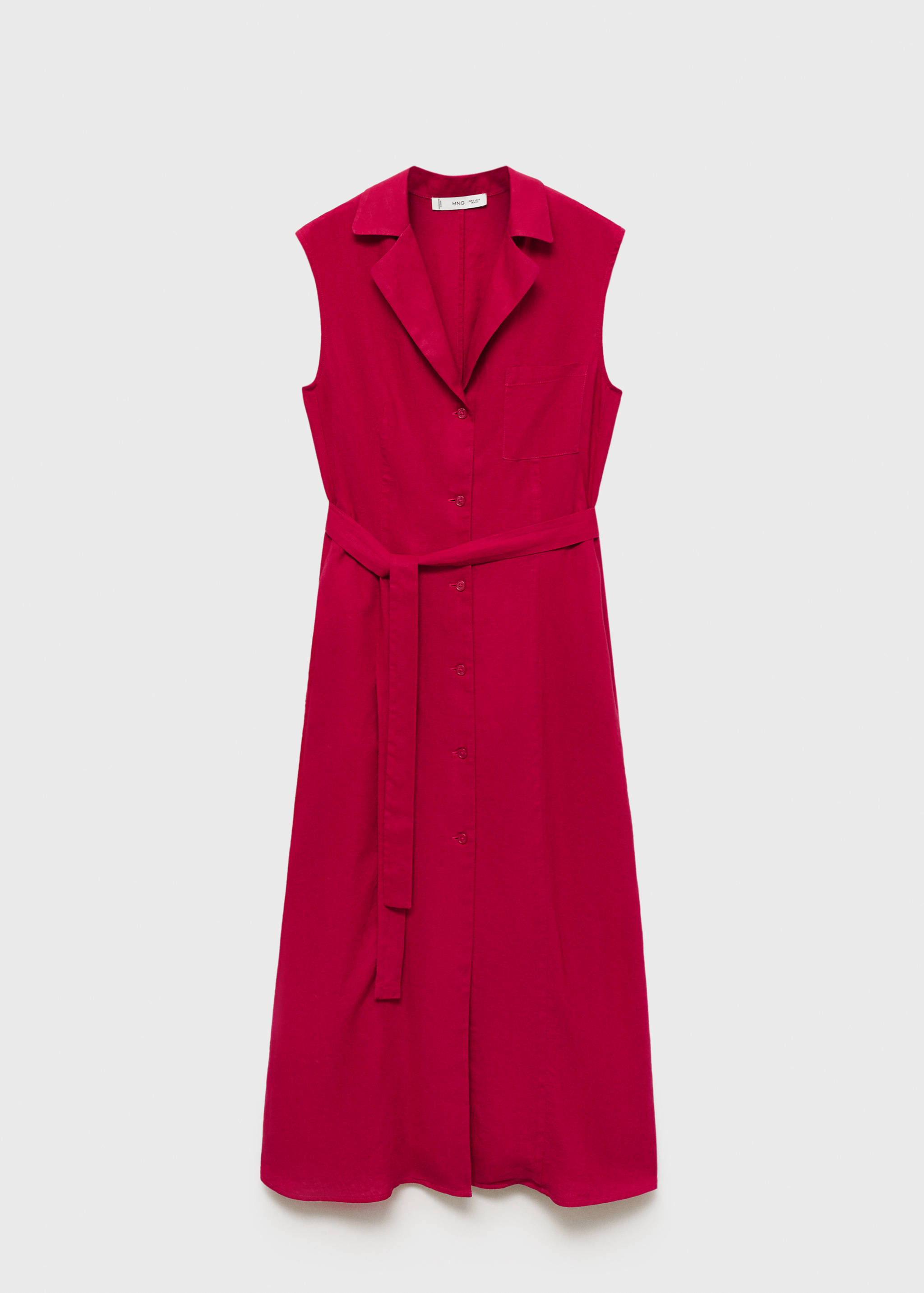 Linen shirt dress with belt - Article without model