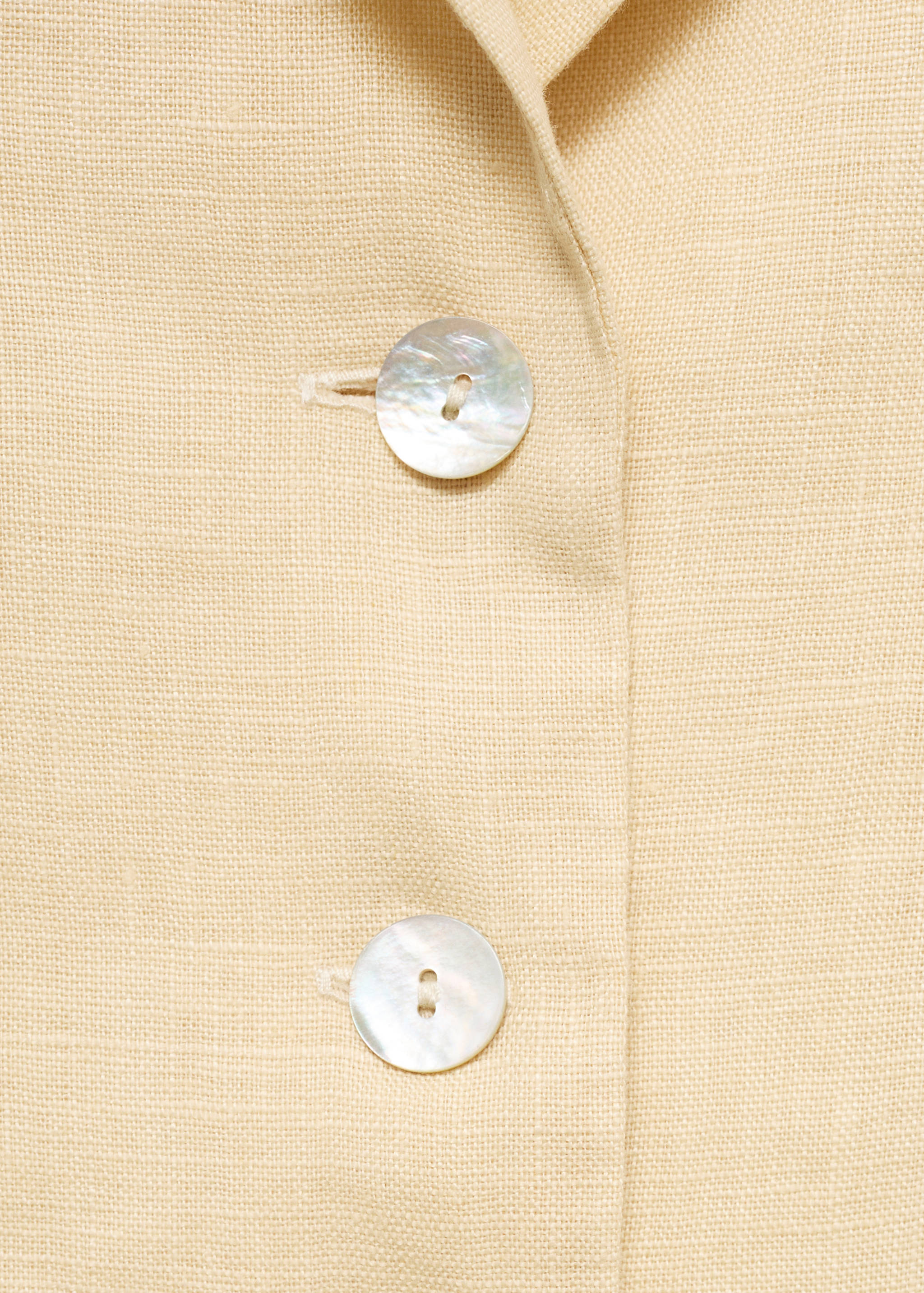 Short sleeve linen-blend shirt - Details of the article 8