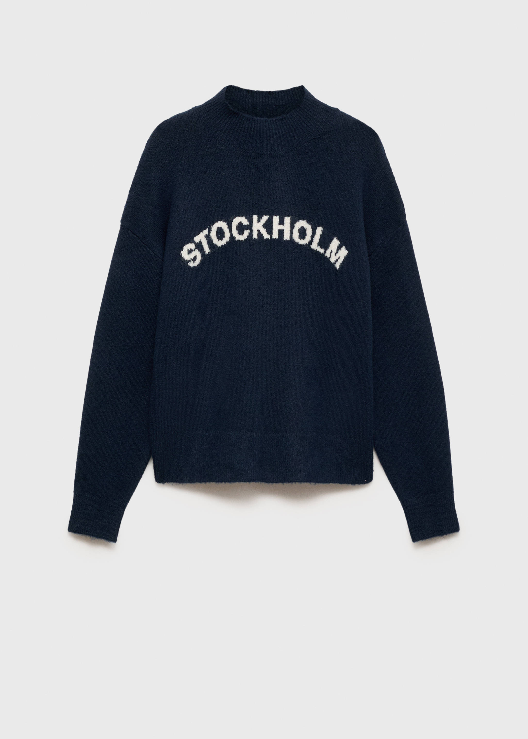 Message knitted sweater - Article without model