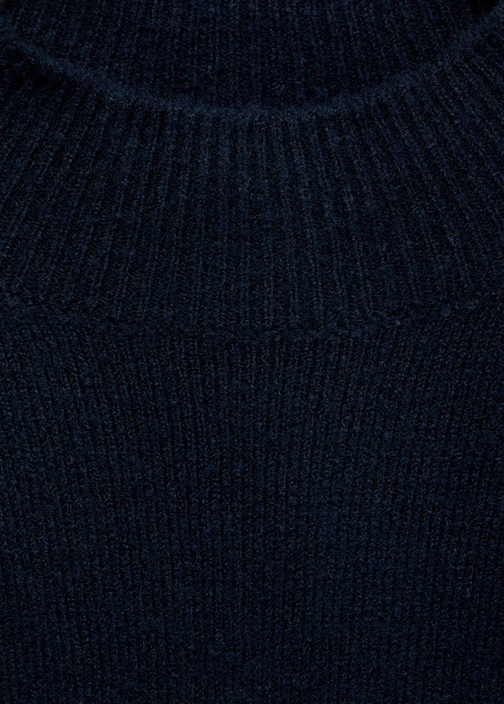 Message knitted sweater — Dark Navy