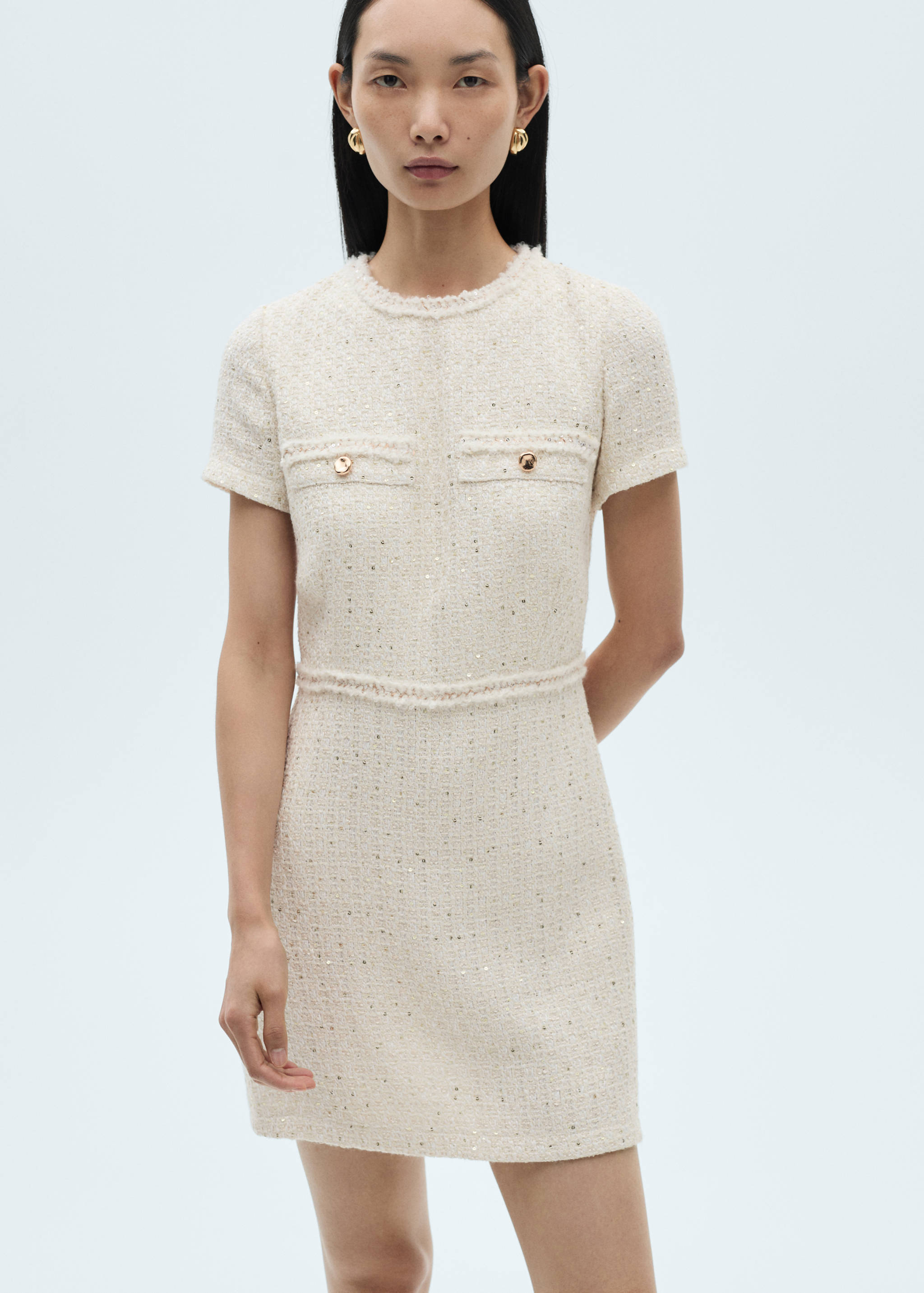 Short tweed dress - Medium plane